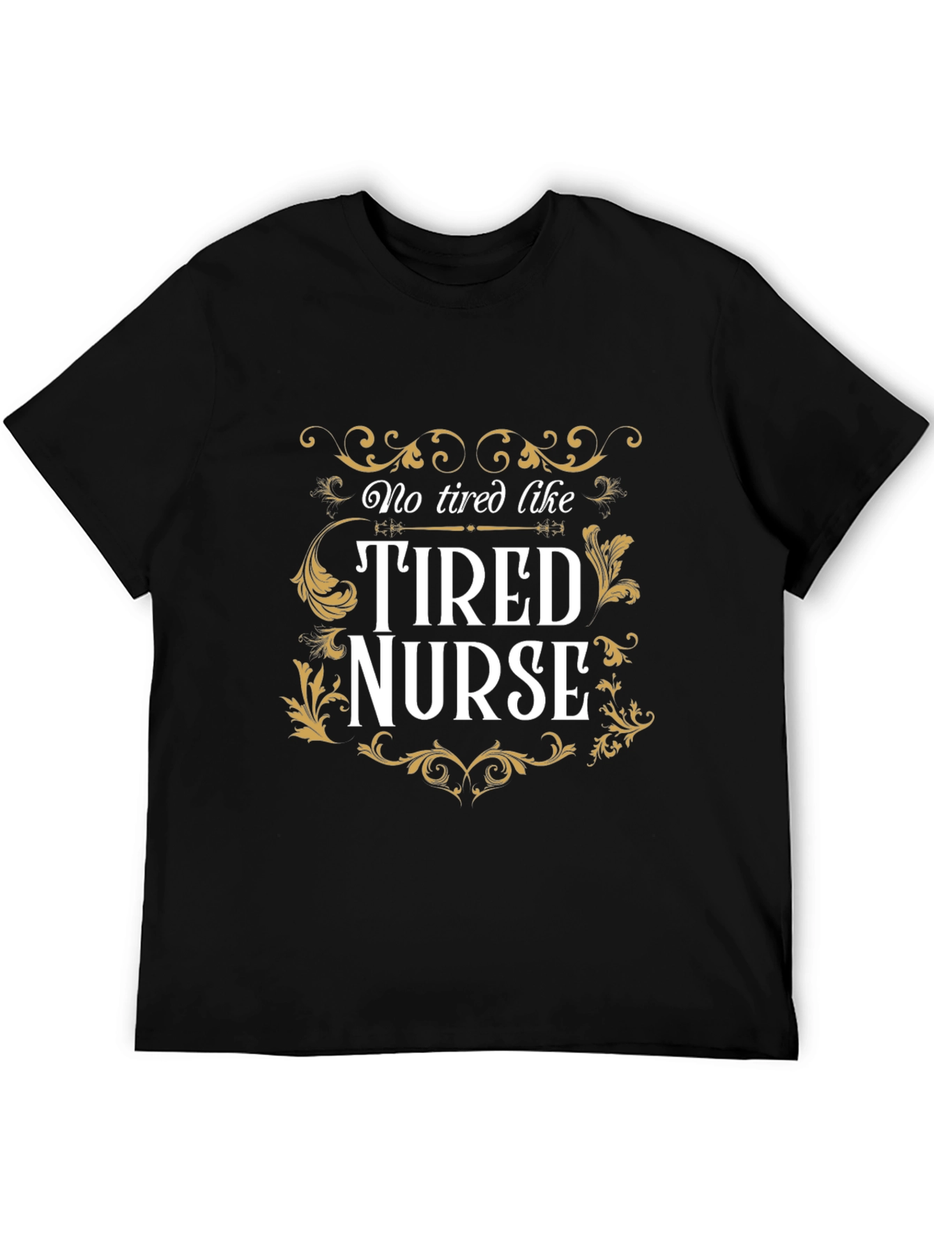 Tired Nurse Graphic Tee - Black