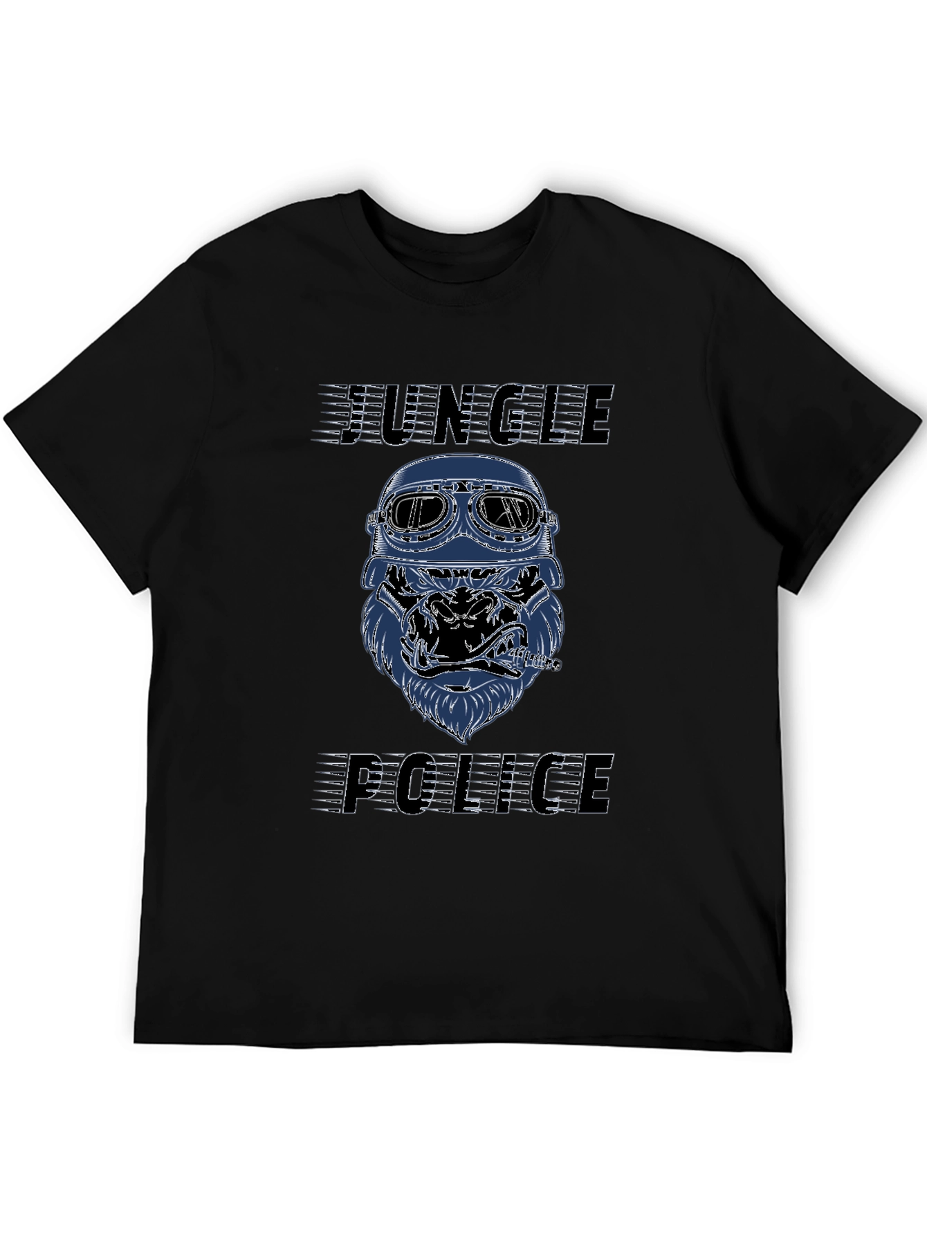 Jungle Police Graphic T-Shirt - Cool Gorilla Design