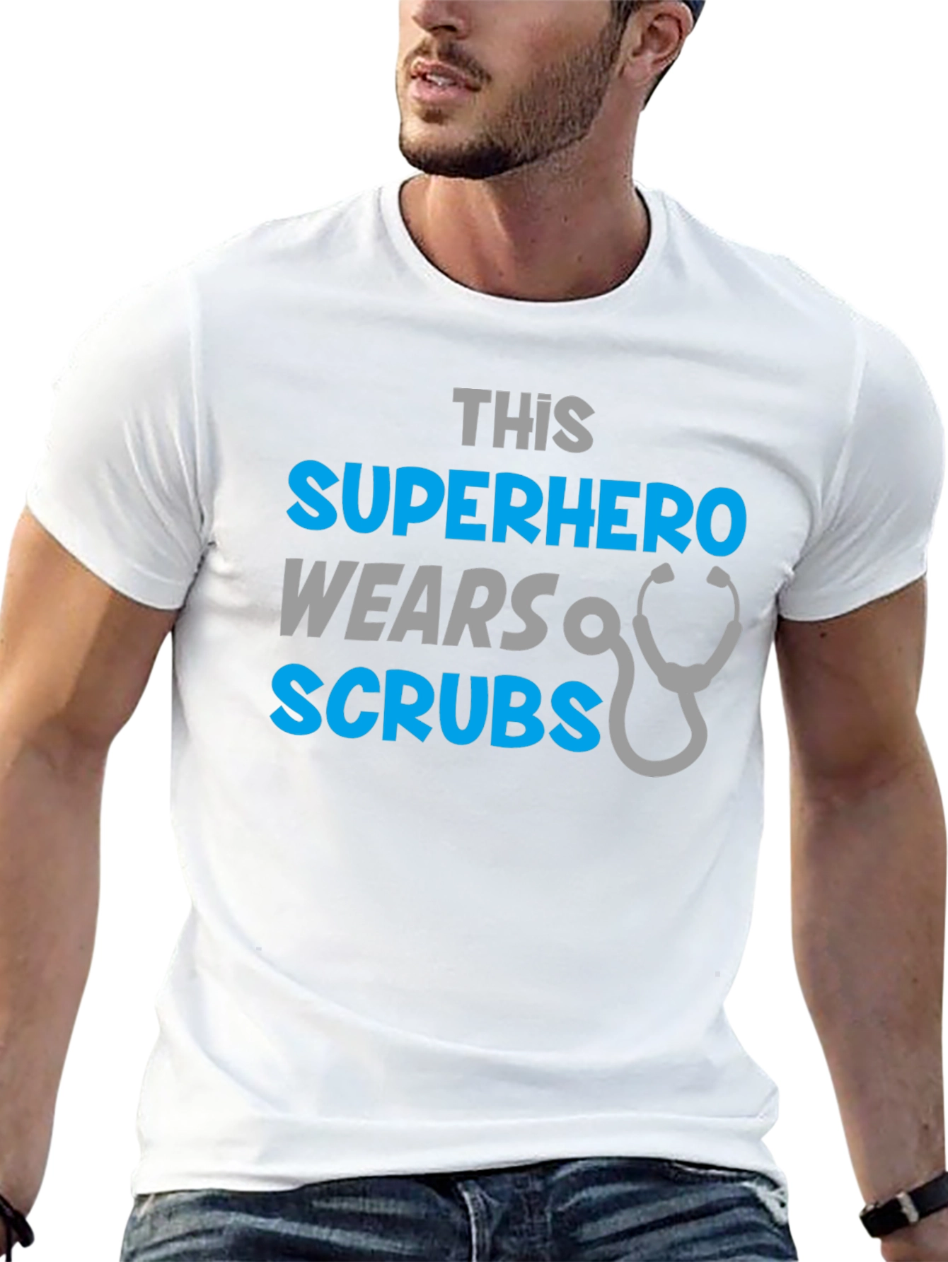 Superhero Scrubs Tee - Medical Hero T-Shirt