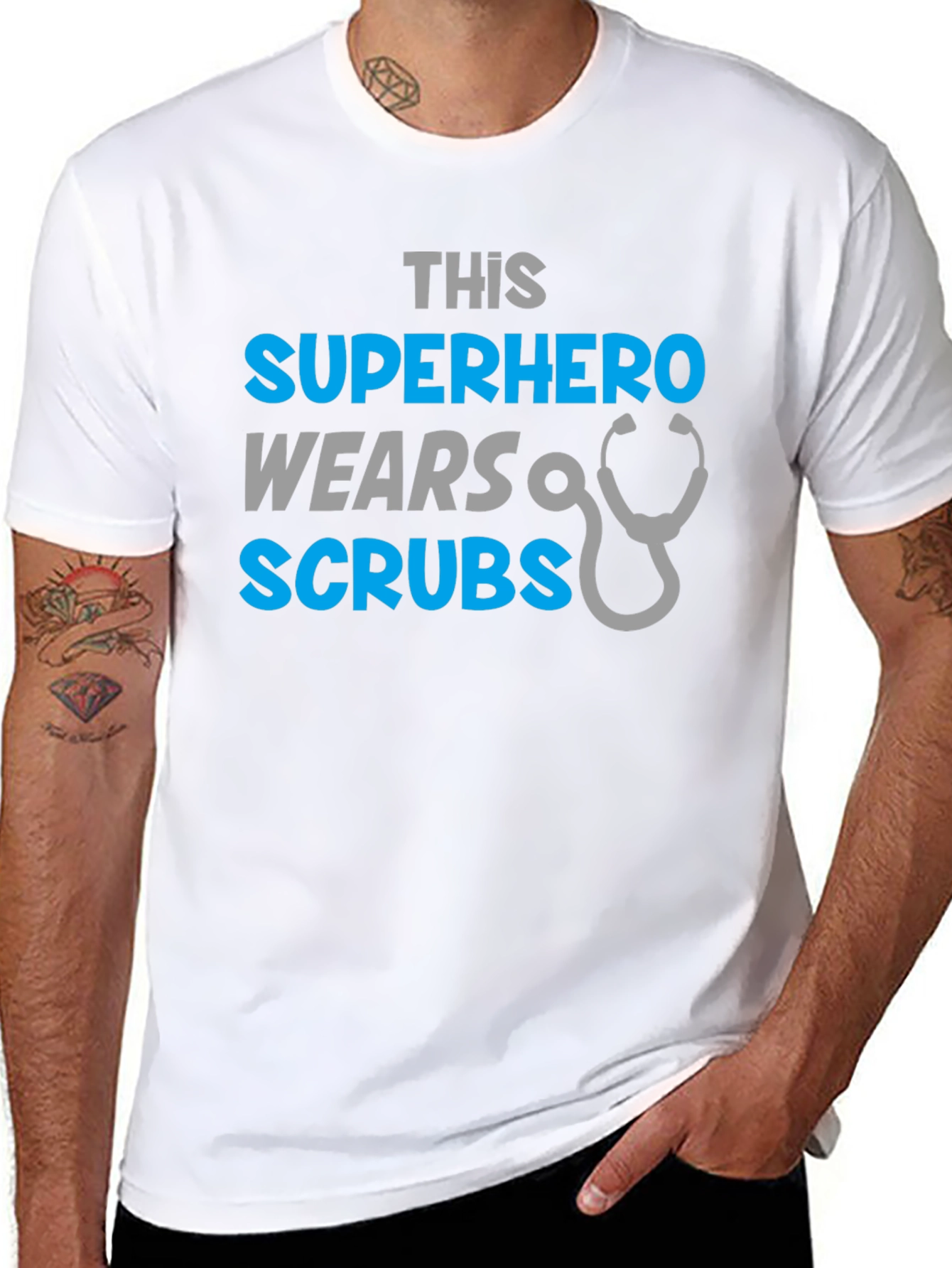 Superhero Scrubs Tee - Medical Hero T-Shirt