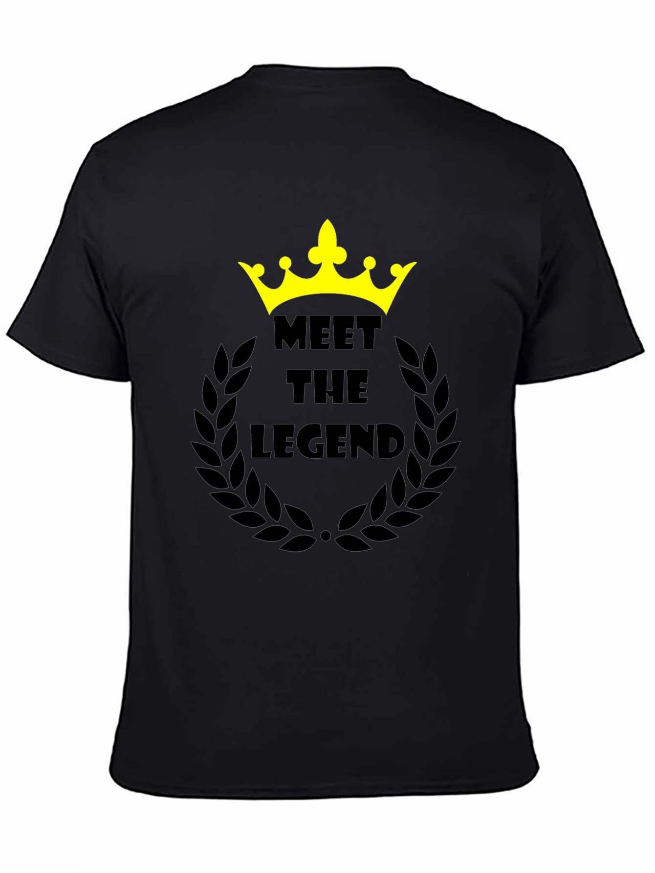 Meet the Legend Black Graphic T-Shirt