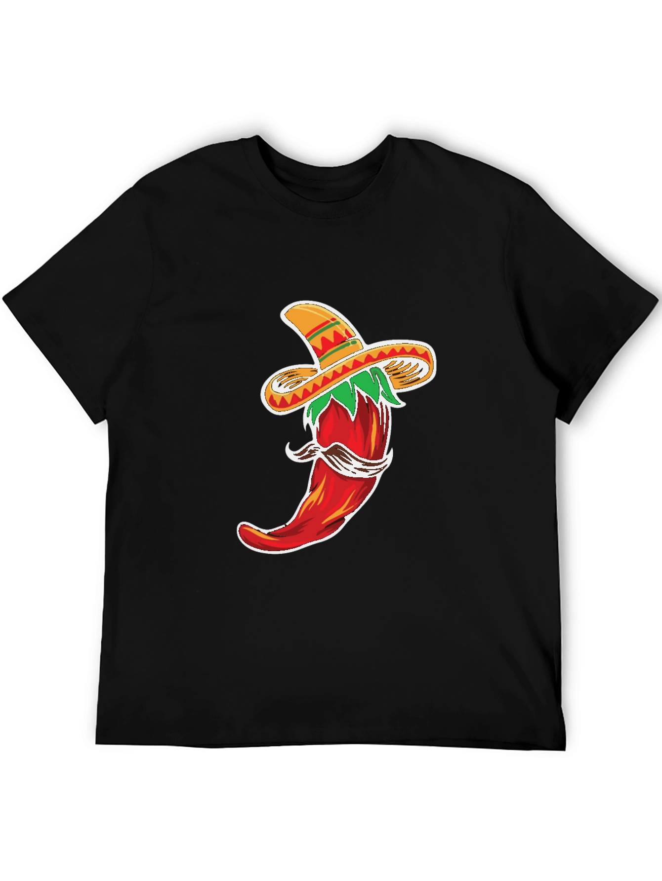 Chili Pepper Sombrero Graphic T-Shirt
