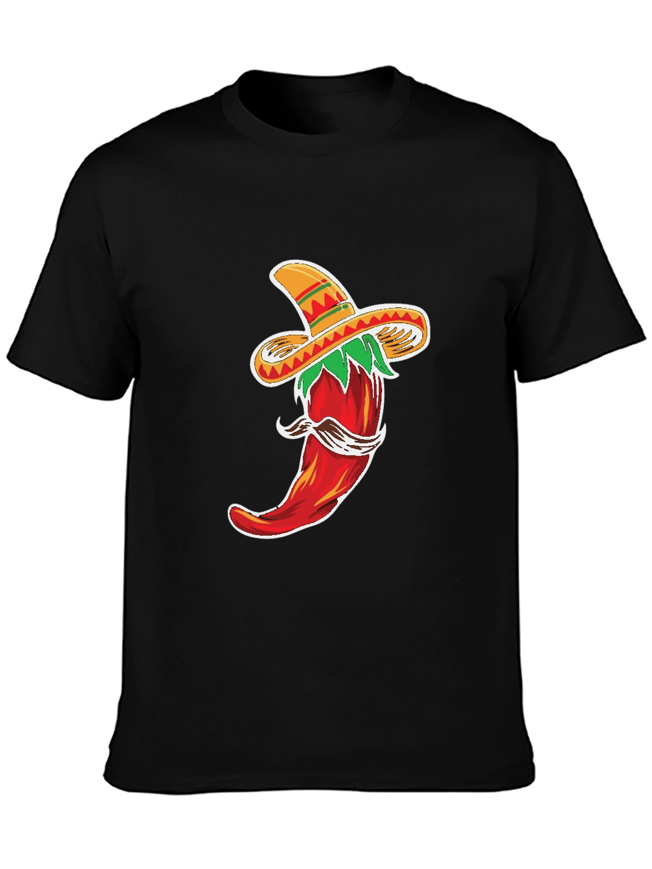 Chili Pepper Sombrero Graphic T-Shirt