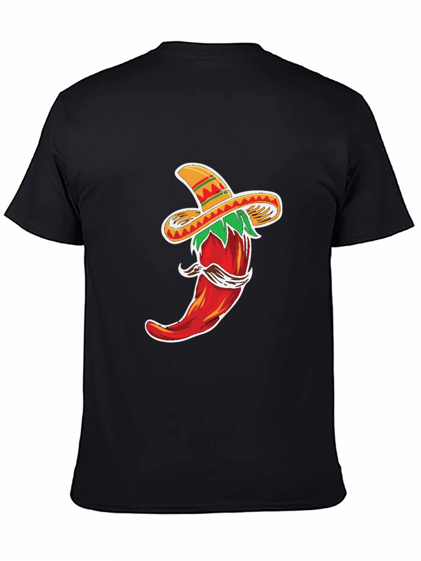 Chili Pepper Sombrero Graphic T-Shirt