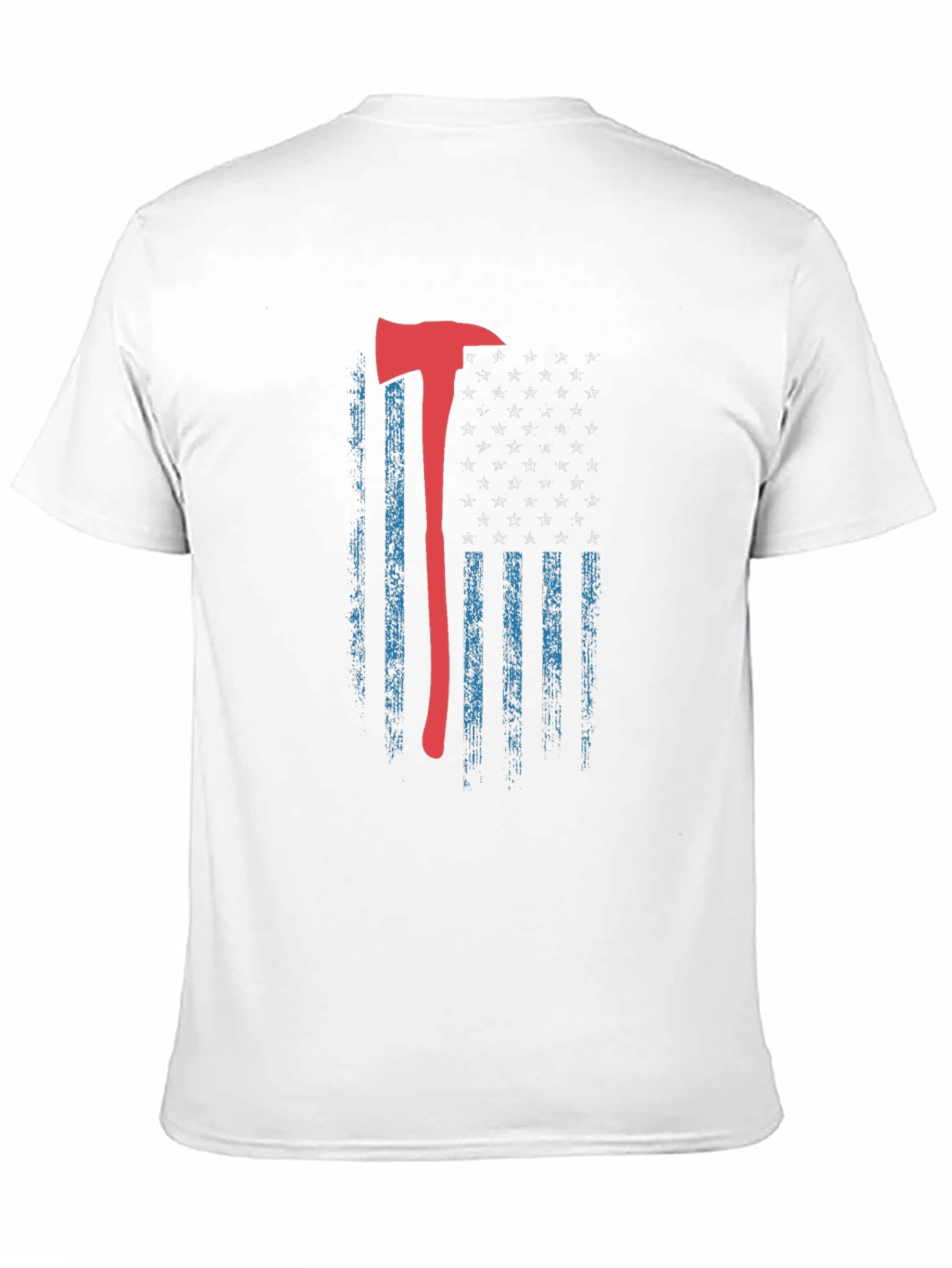 Firefighter Axe American Flag T-Shirt