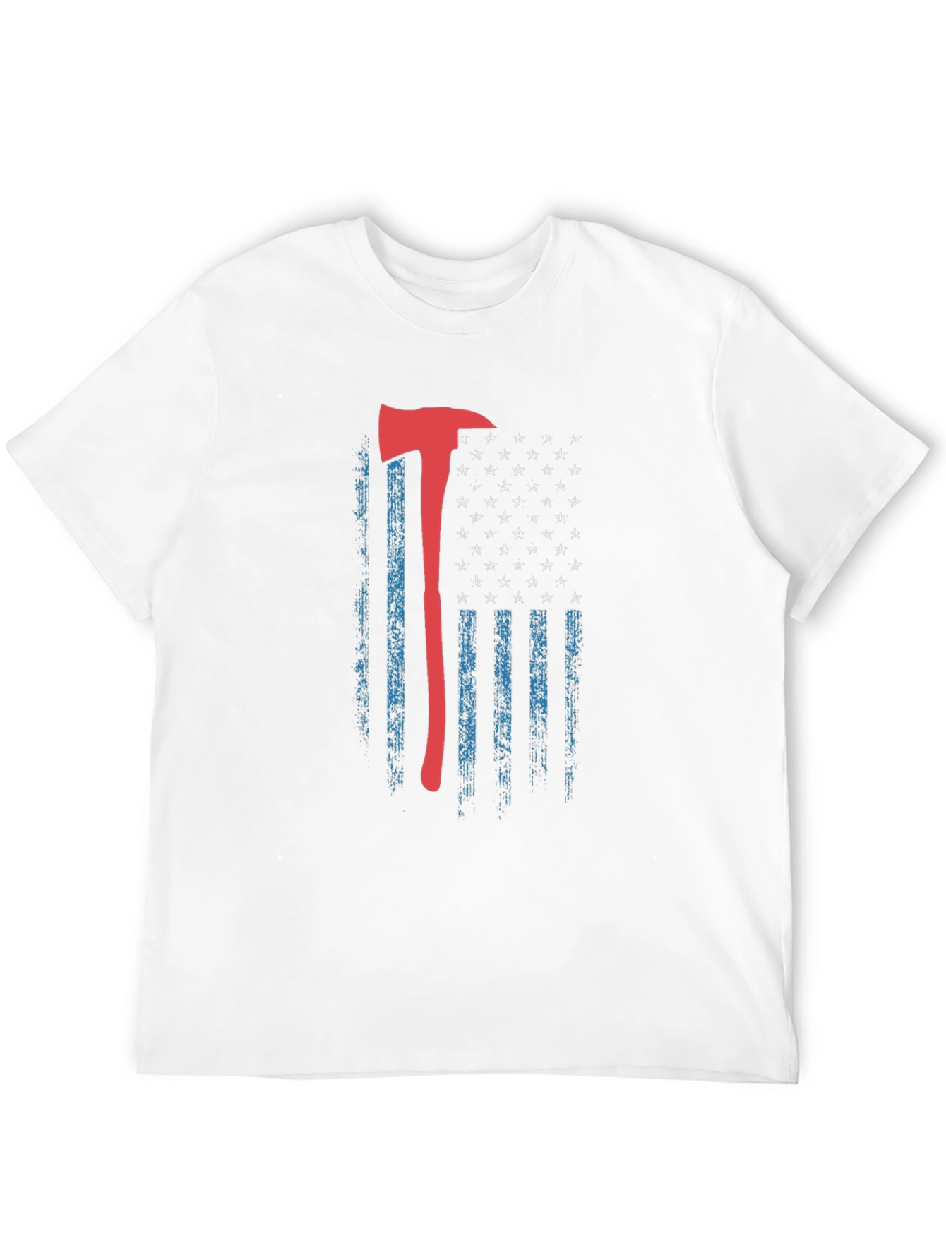 Firefighter Axe American Flag T-Shirt