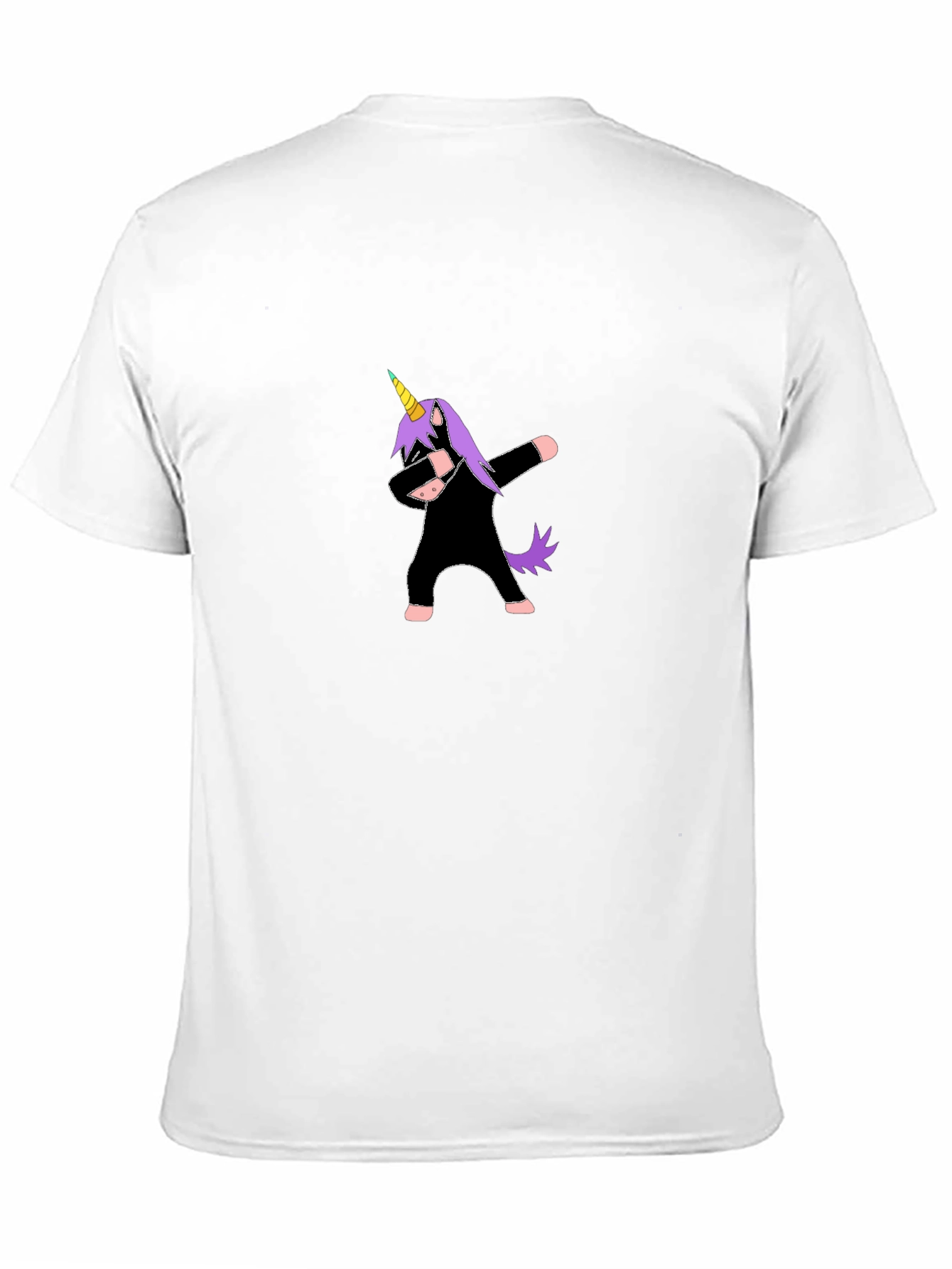 Dabbing Unicorn Black T-Shirt