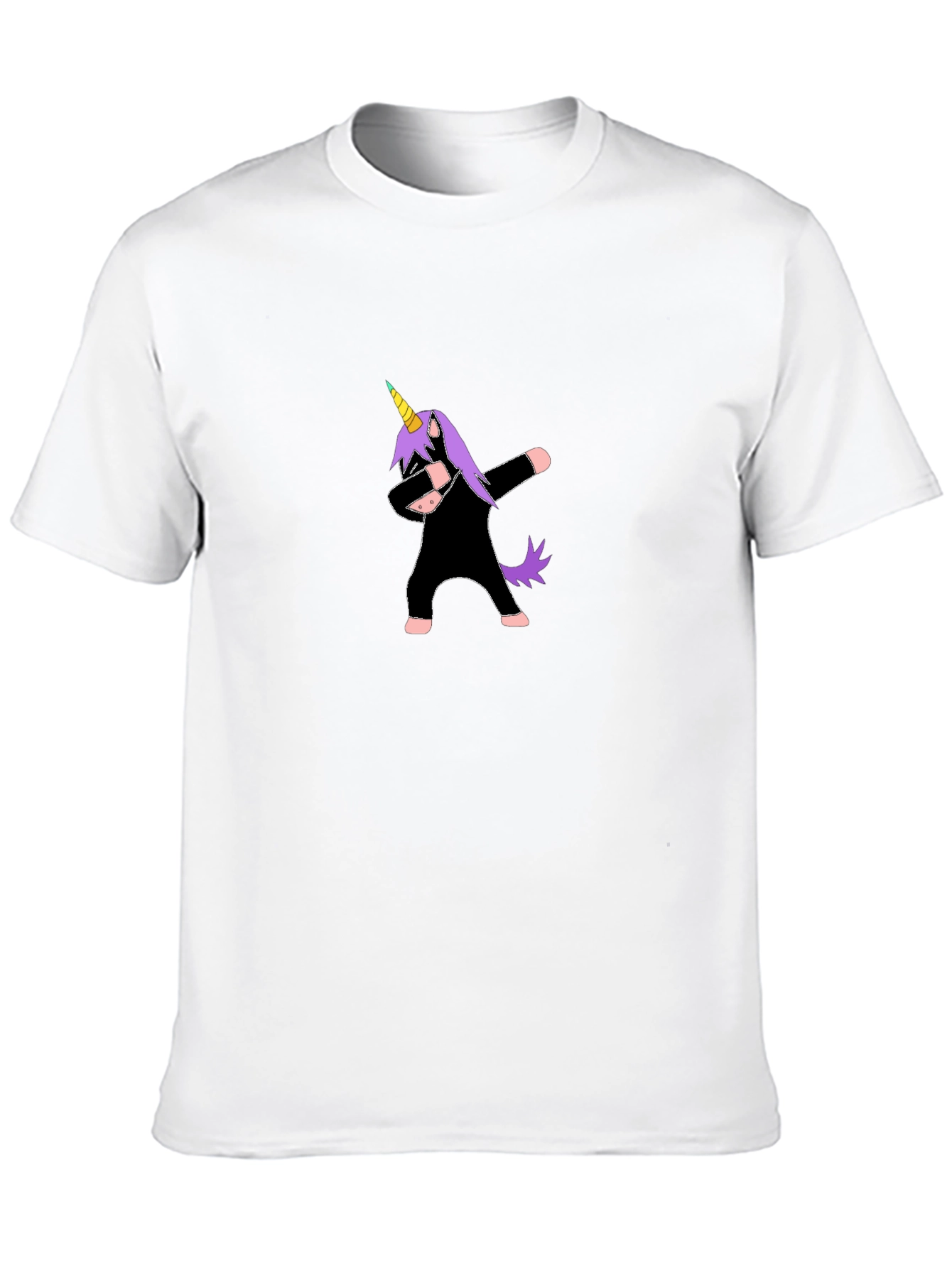 Dabbing Unicorn Black T-Shirt