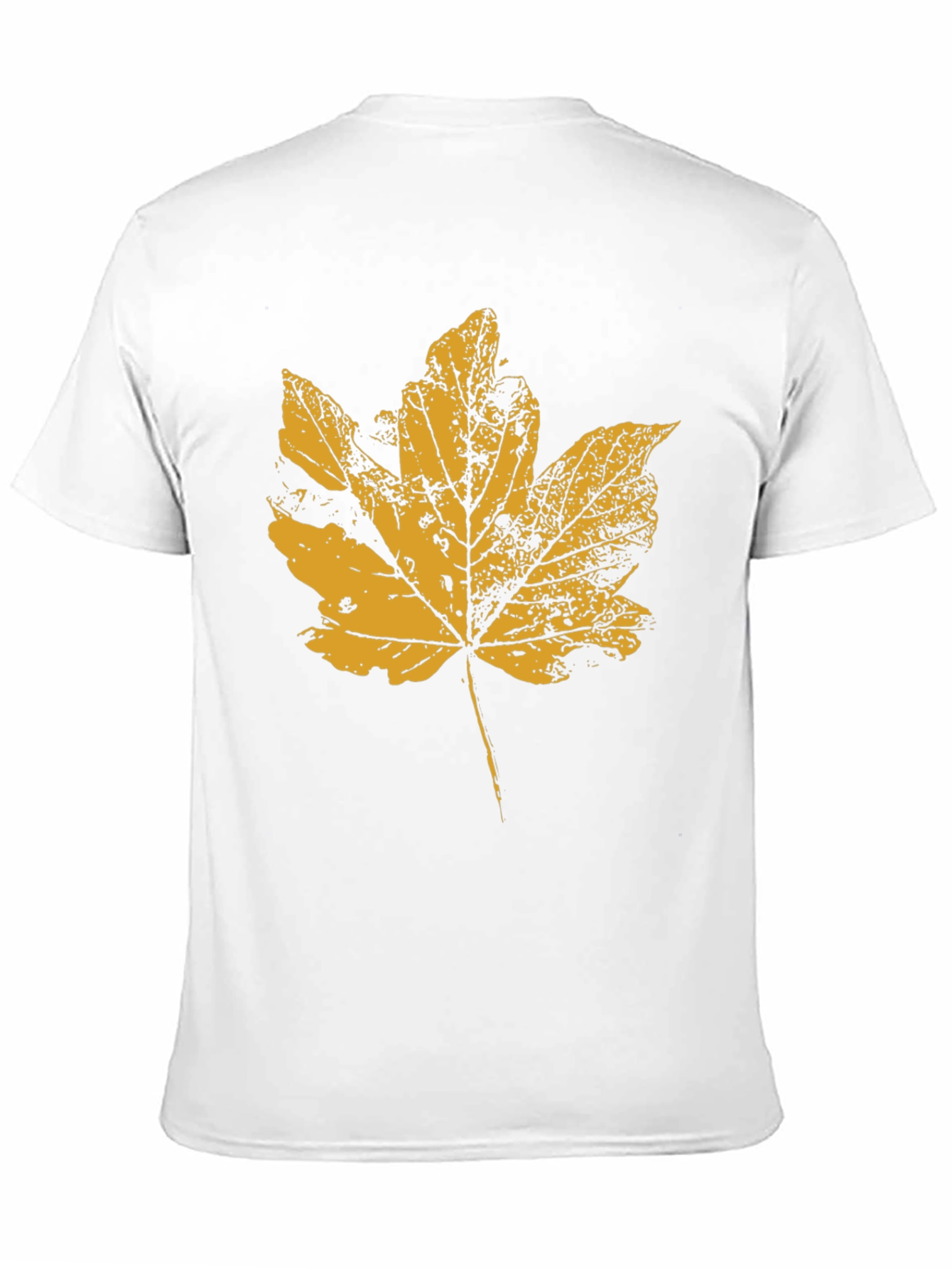 Autumn Leaf Graphic T-Shirt - Black Casual Tee