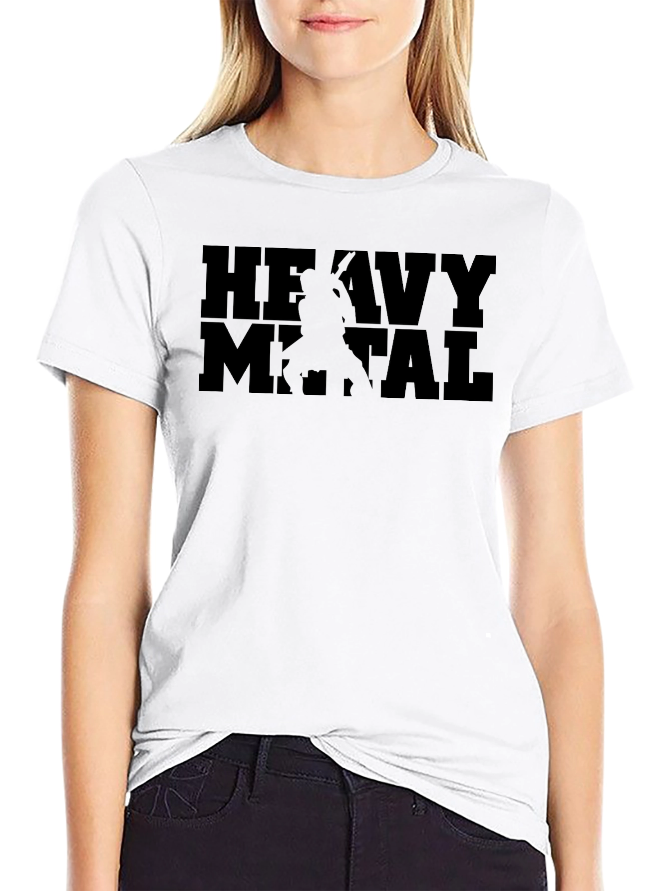 Heavy Metal Graphic Tee - Black Cotton T-Shirt