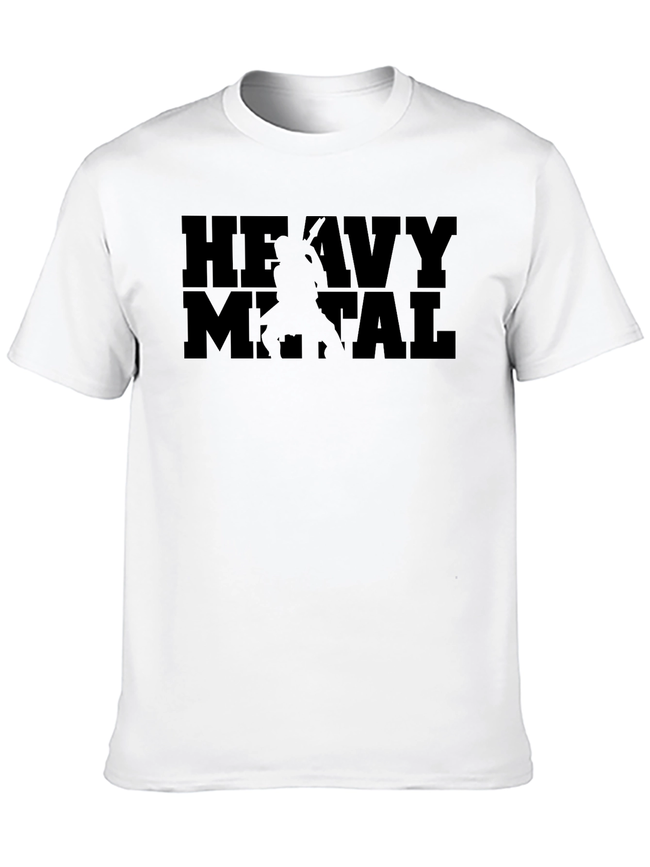 Heavy Metal Graphic Tee - Black Cotton T-Shirt