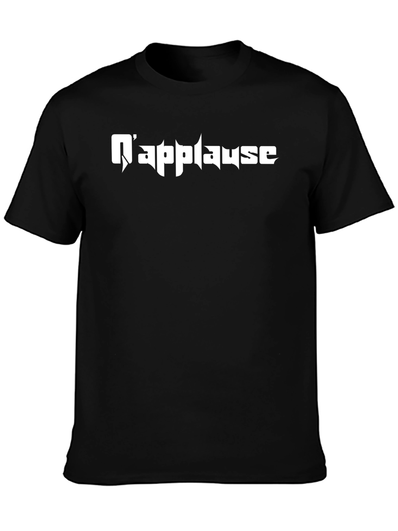 Napplause Black Graphic T-Shirt