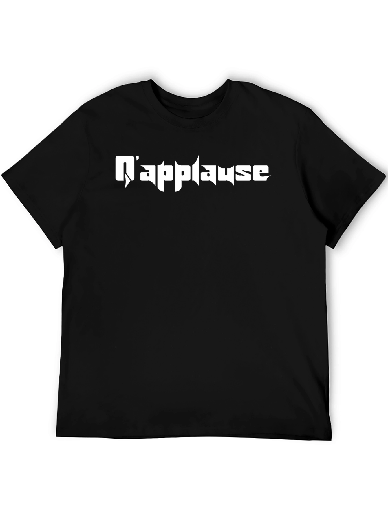 Napplause Black Graphic T-Shirt