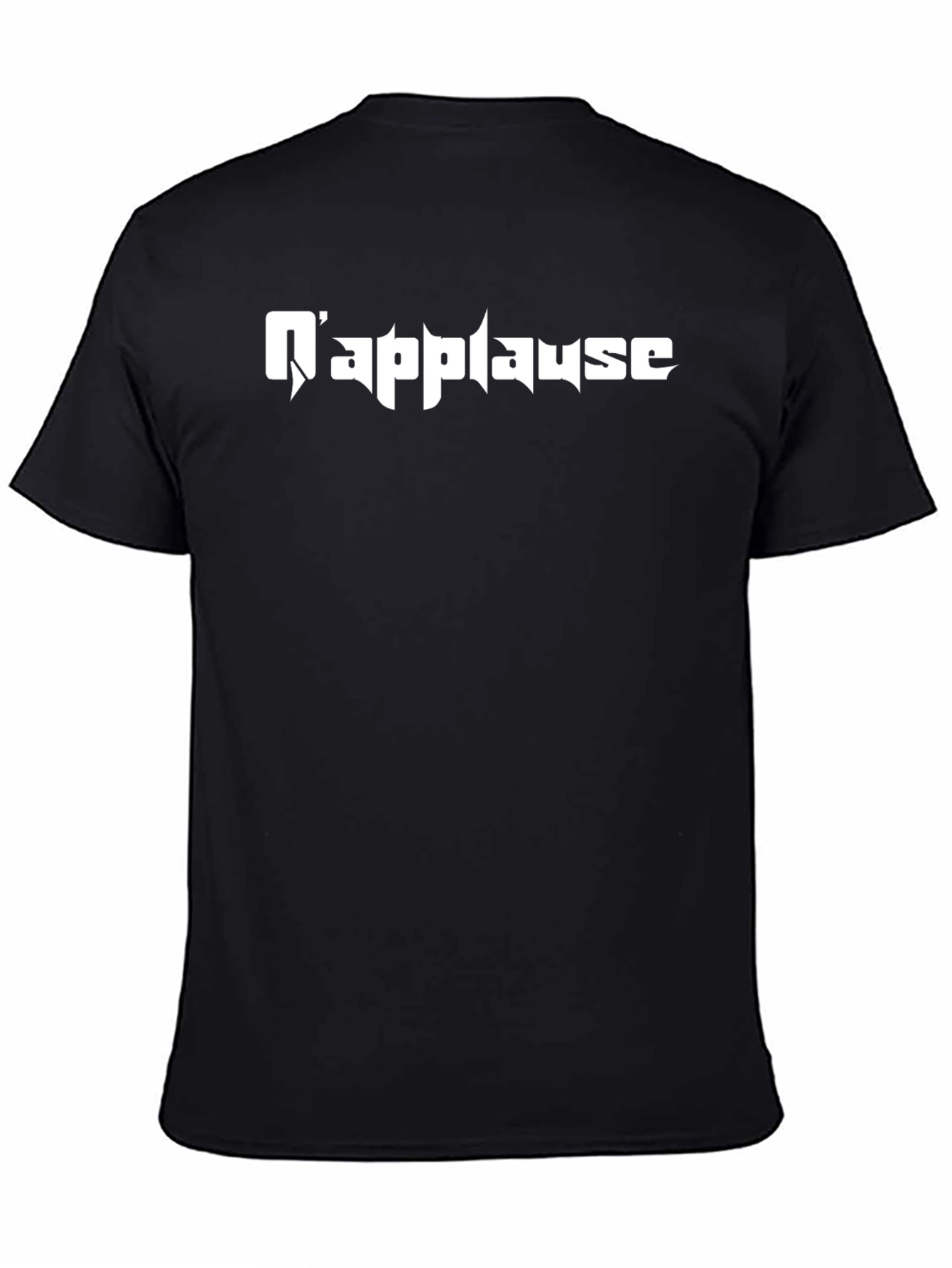 Napplause Black Graphic T-Shirt