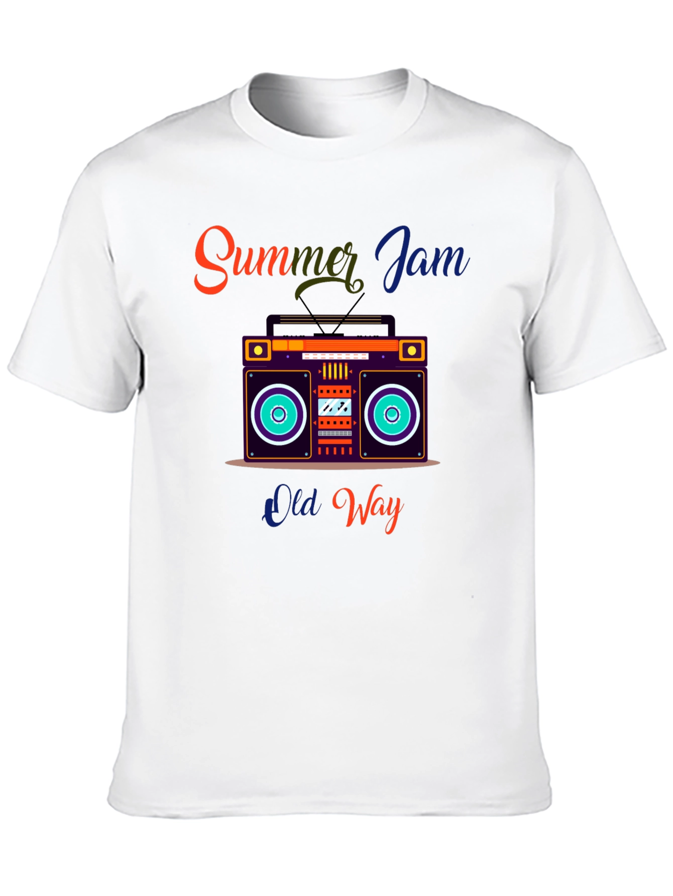 Summer Jam Retro Boombox Graphic Tee
