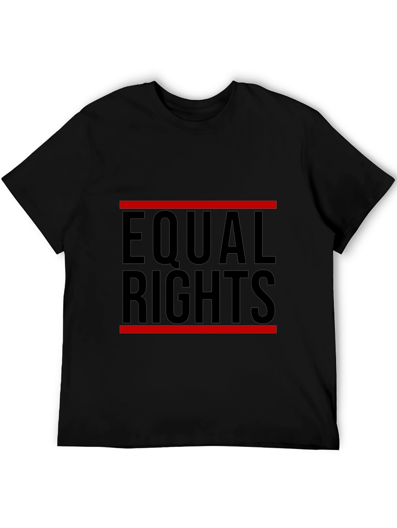 Equal Rights Graphic Tee - Black Cotton T-Shirt