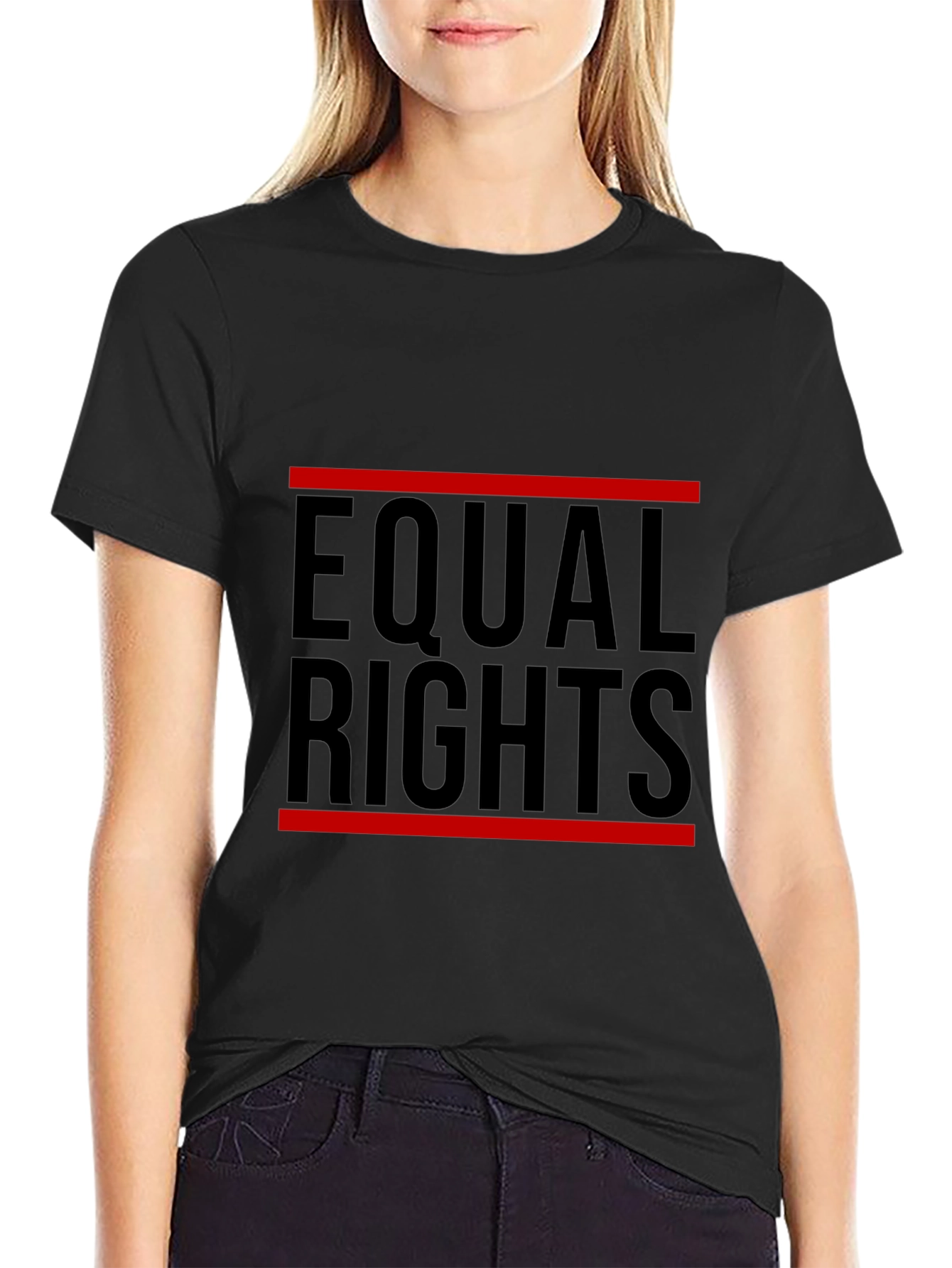 Equal Rights Graphic Tee - Black Cotton T-Shirt