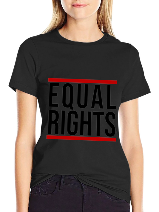 Equal Rights Graphic Tee - Black Cotton T-Shirt