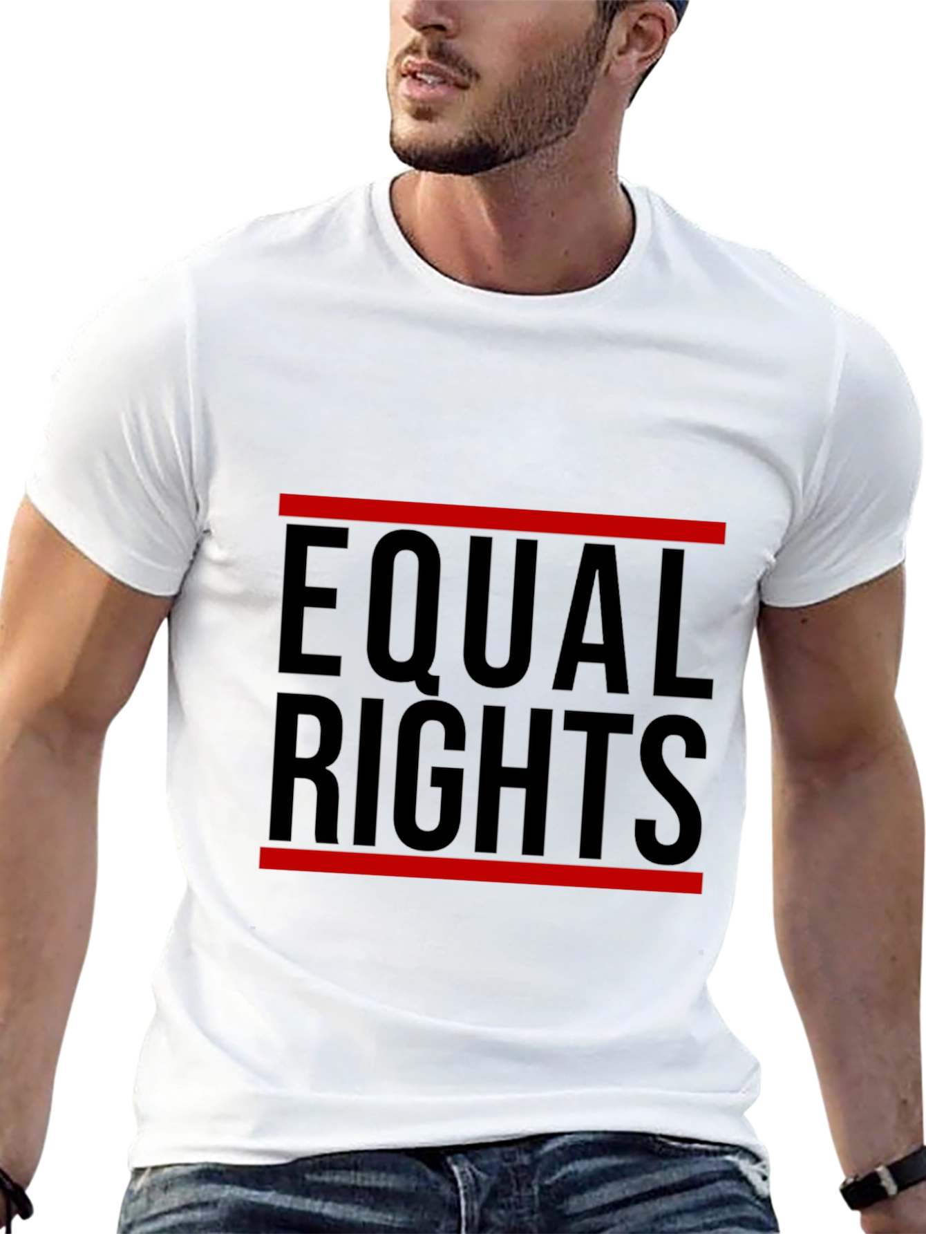 Equal Rights Graphic Tee - Black Cotton T-Shirt