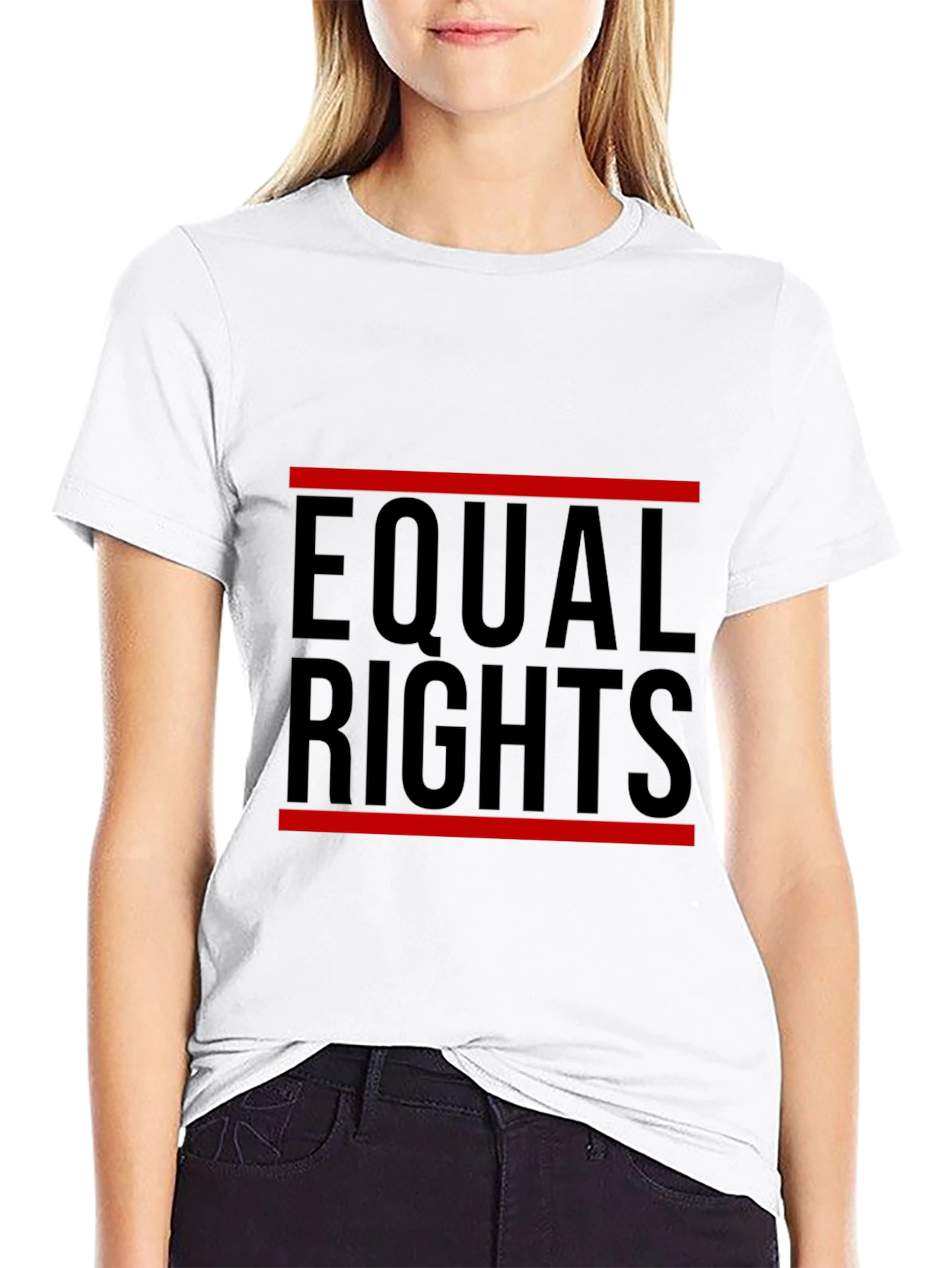 Equal Rights Graphic Tee - Black Cotton T-Shirt