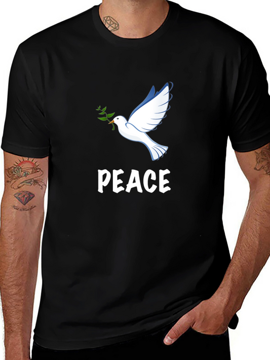 Peace Dove Graphic T-Shirt | Black