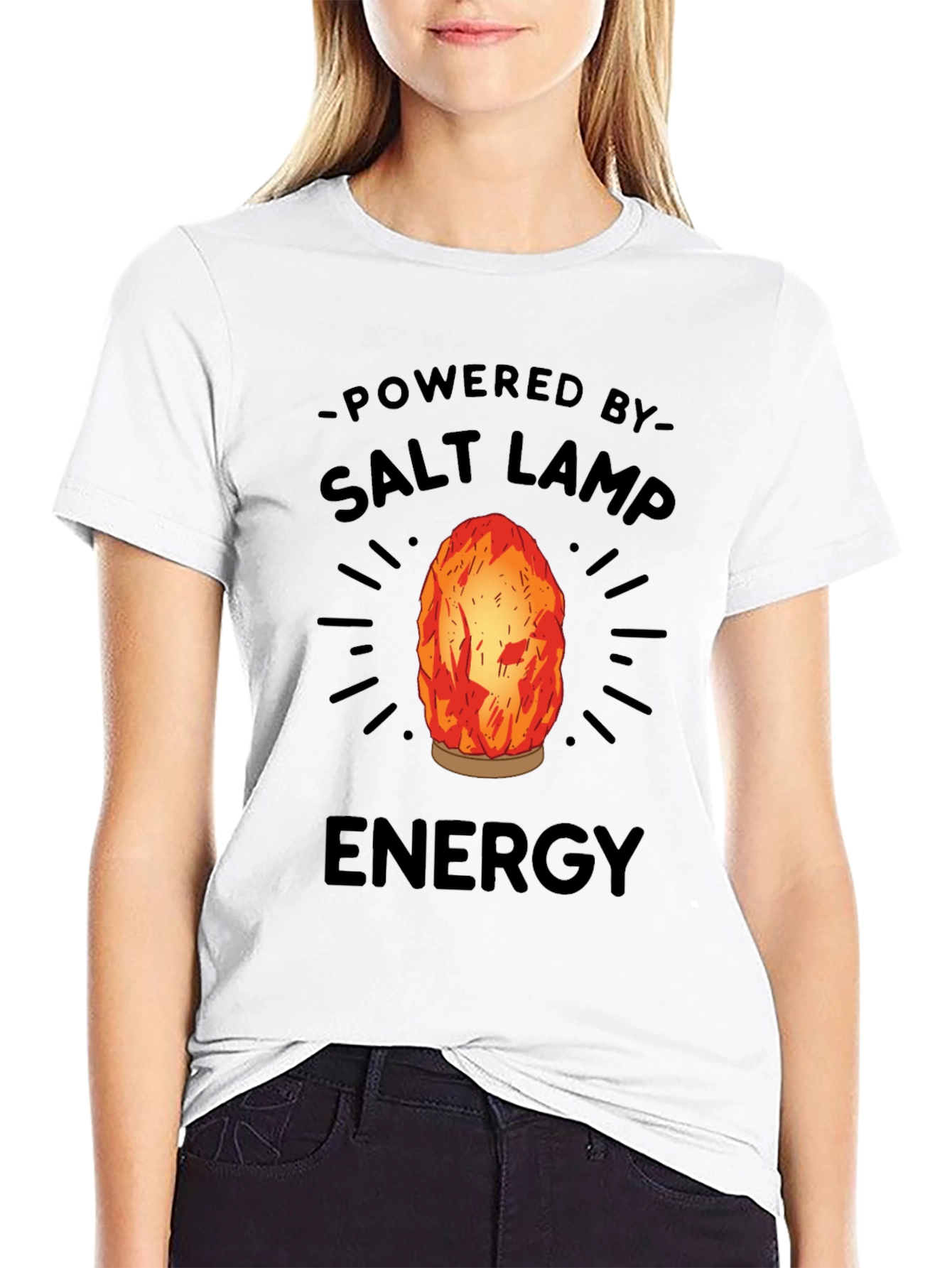 Powered By Salt Lamp Energy Graphic Tee