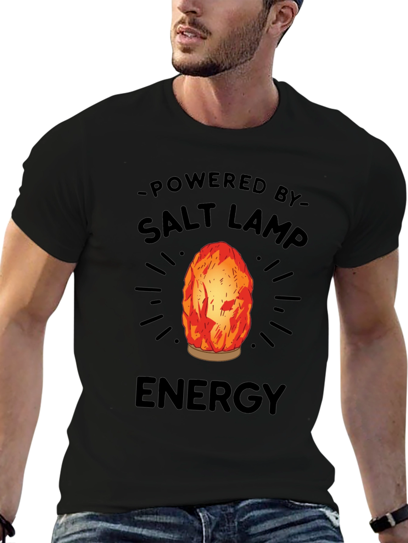 Powered By Salt Lamp Energy Graphic Tee