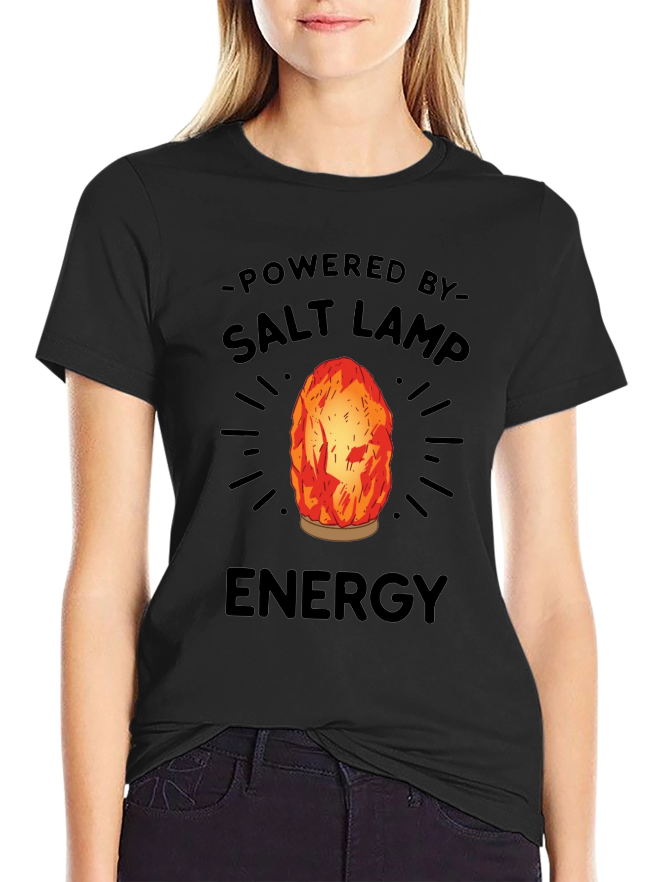 Powered By Salt Lamp Energy Graphic Tee