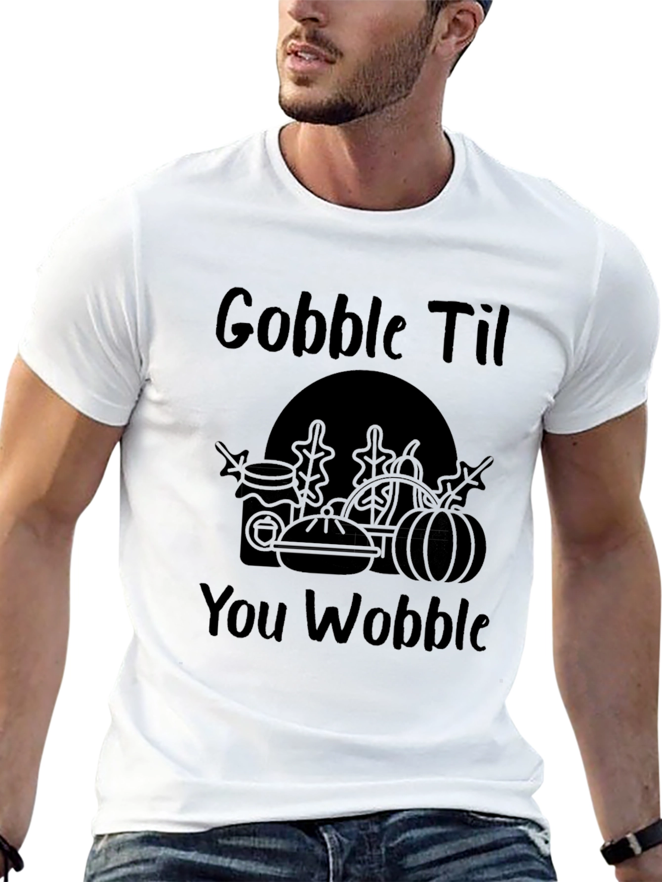 Gobble Til You Wobble - Thanksgiving T-Shirt
