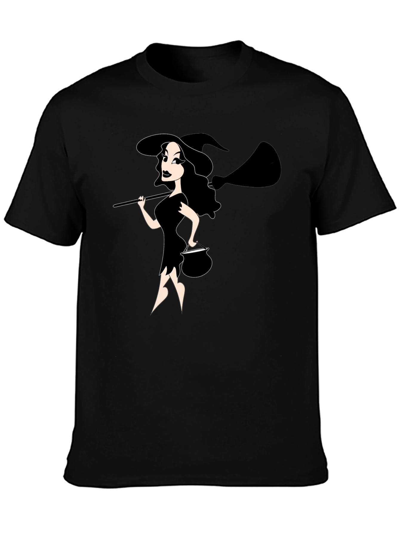 Halloween Witch T-Shirt - Spooky & Stylish Black Tee