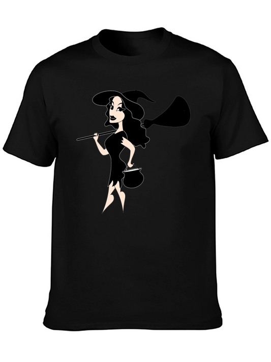 Halloween Witch T-Shirt - Spooky & Stylish Black Tee