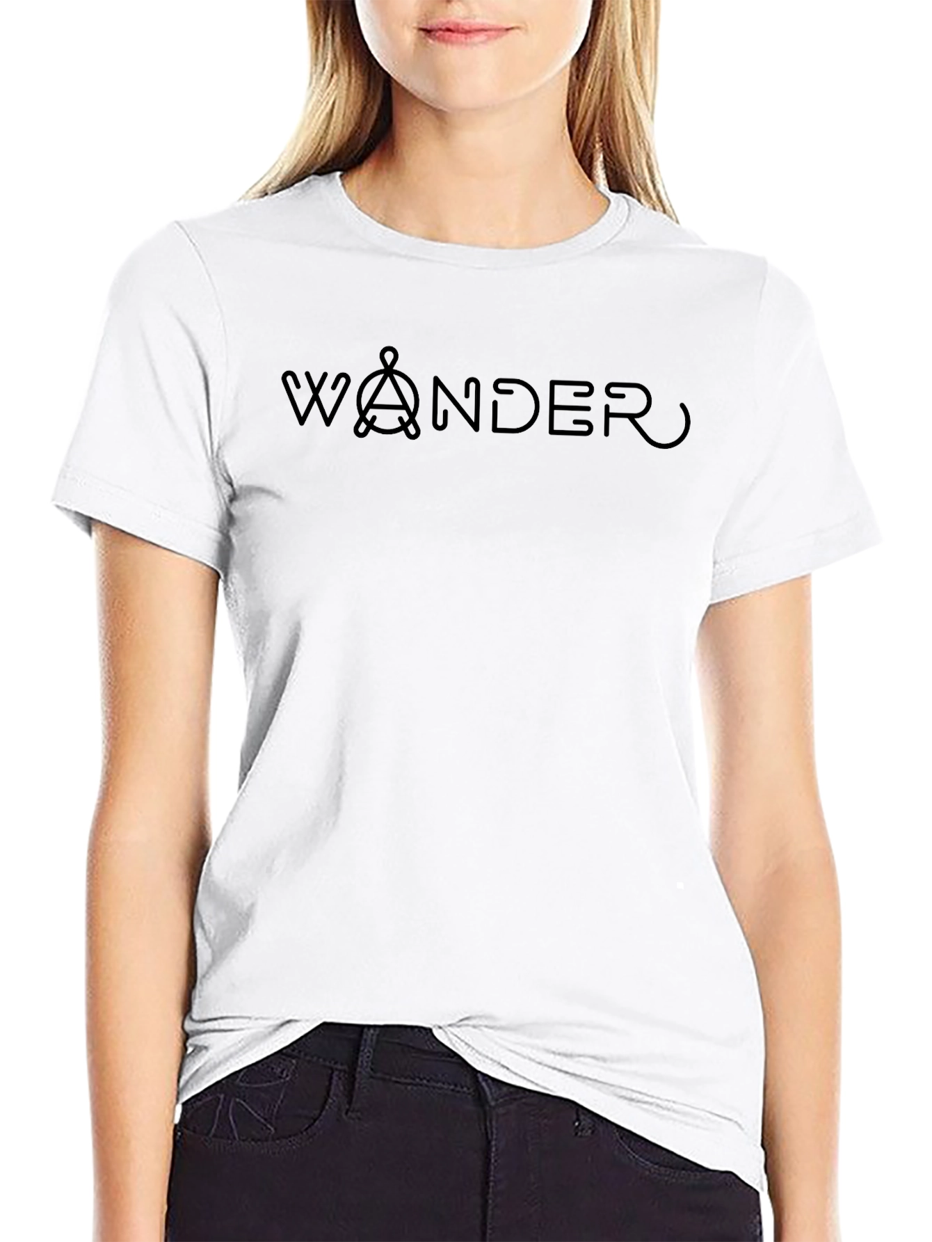 Wander Graphic Tee - Stylish Black Adventure Shirt