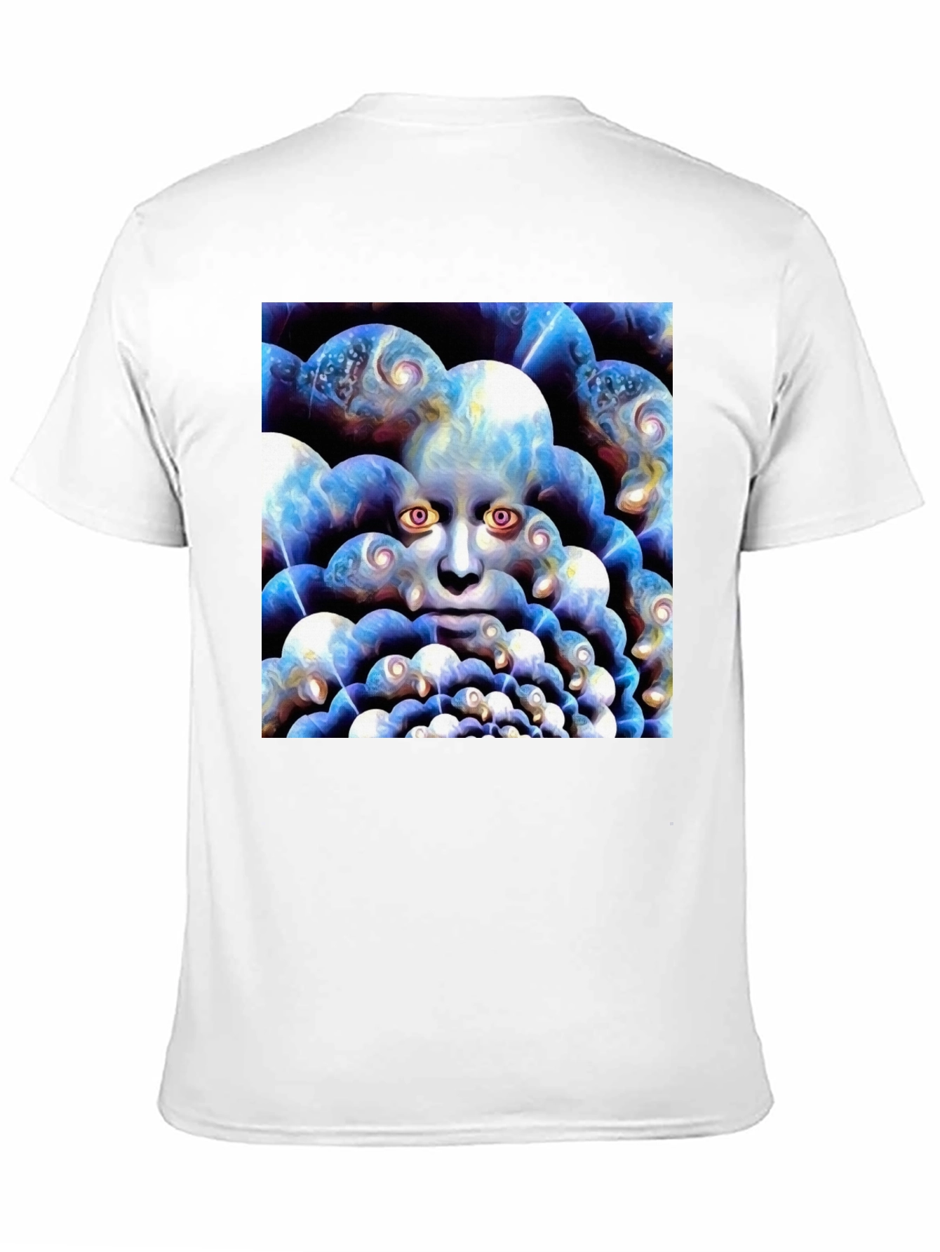 Surreal Face Graphic Black T-Shirt