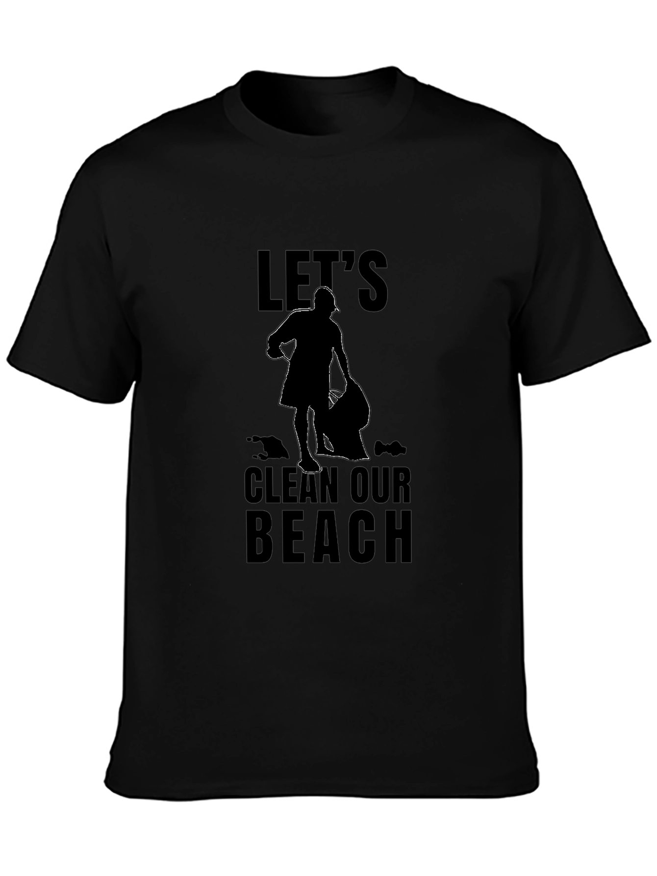 Lets Clean Our Beach Graphic T-Shirt