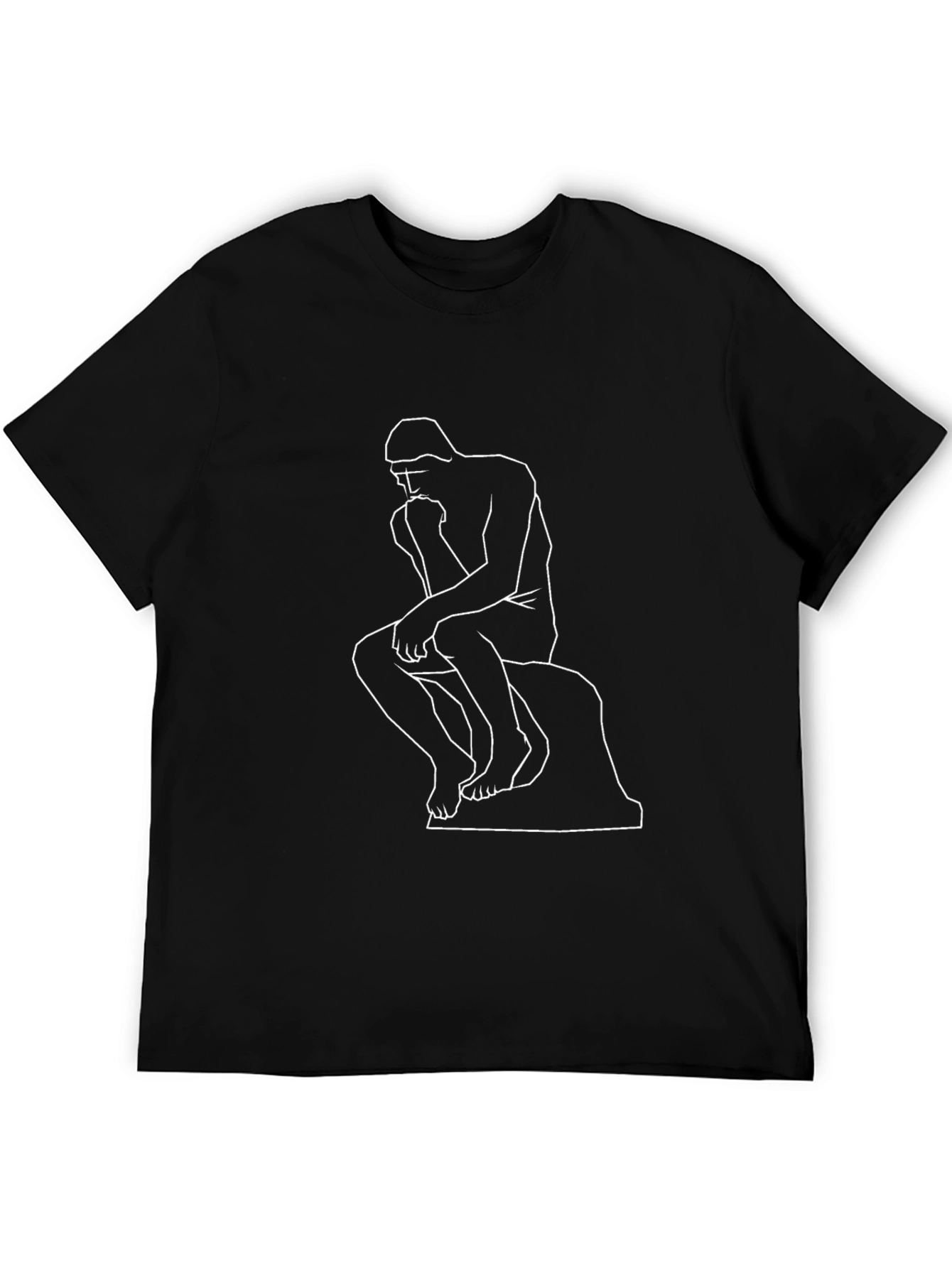 The Thinker Graphic Tee - Black