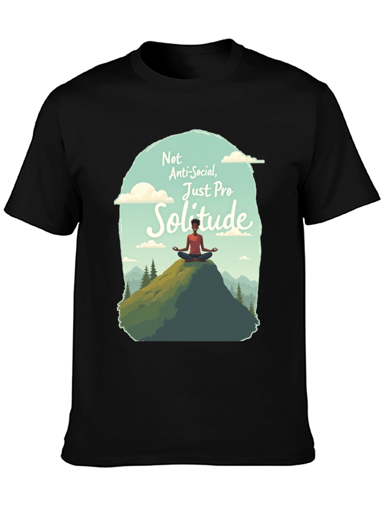 Pro Solitude T-Shirt - Anti-Social Graphic Tee