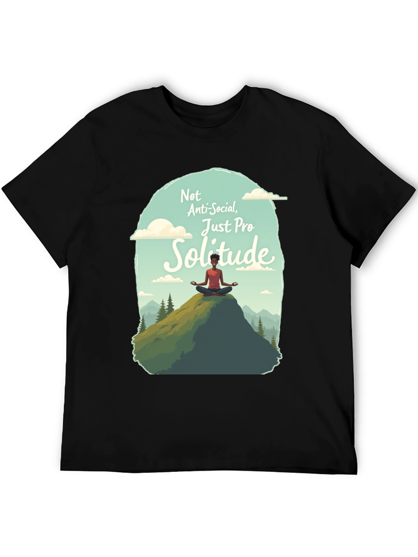 Pro Solitude T-Shirt - Anti-Social Graphic Tee