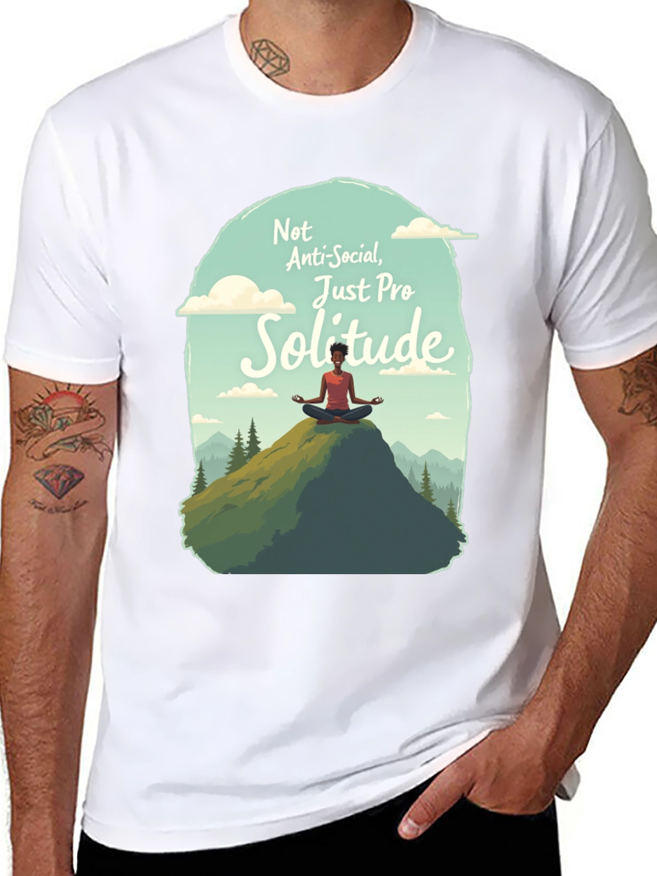 Pro Solitude T-Shirt - Anti-Social Graphic Tee