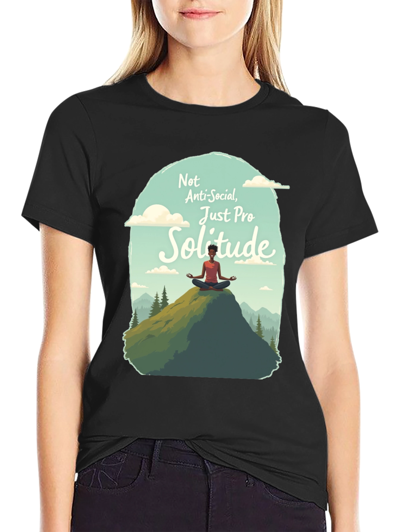 Pro Solitude T-Shirt - Anti-Social Graphic Tee