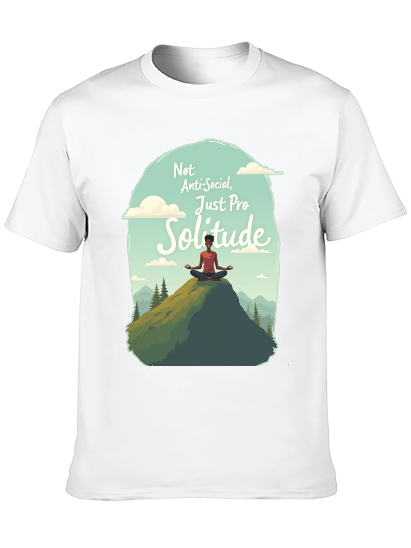 Pro Solitude T-Shirt - Anti-Social Graphic Tee