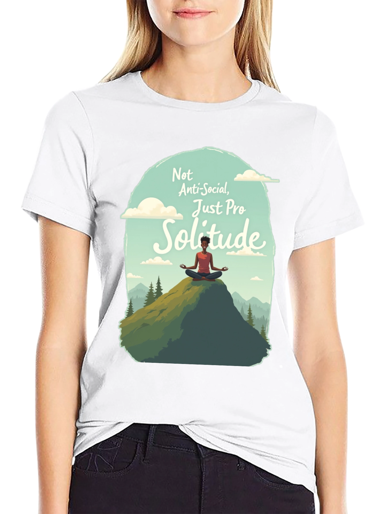 Pro Solitude T-Shirt - Anti-Social Graphic Tee