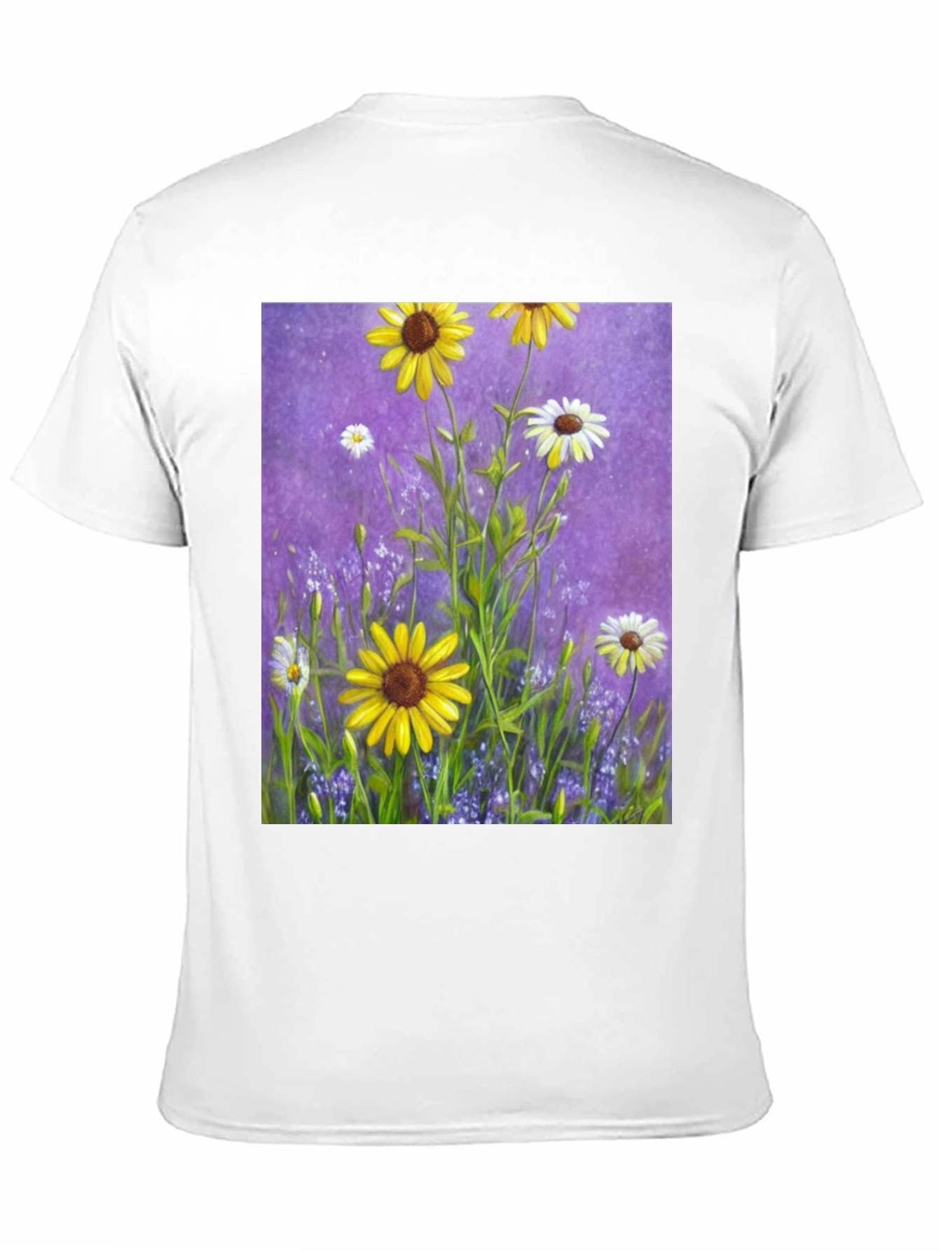 Floral Garden T-Shirt: Vibrant Sunflower Meadow Design