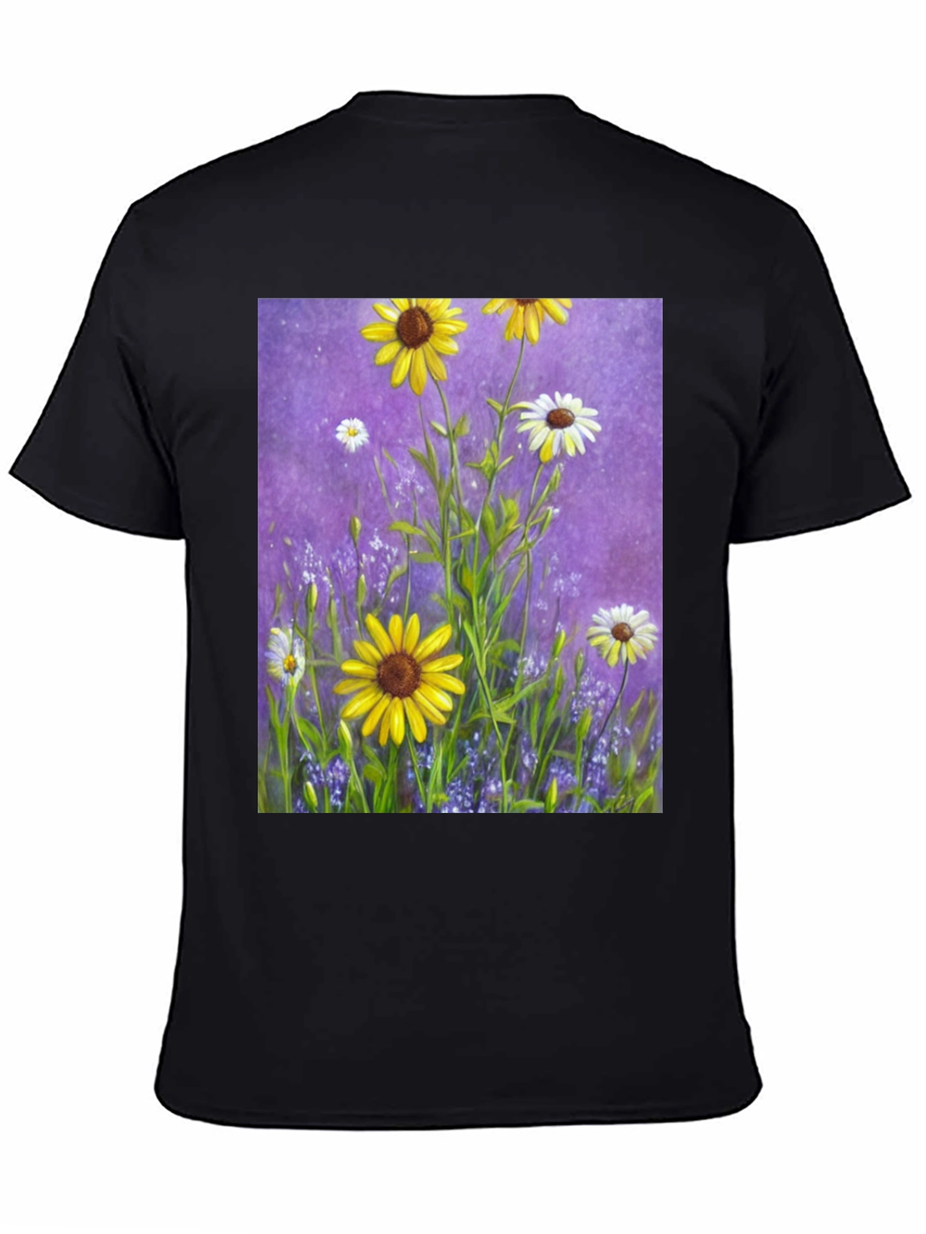 Floral Garden T-Shirt: Vibrant Sunflower Meadow Design