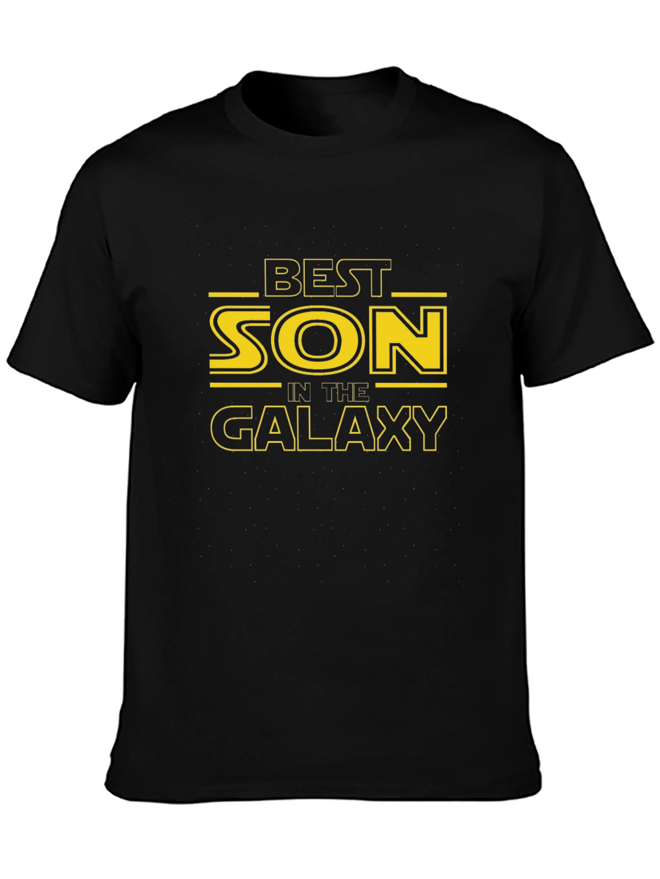 Best Son in the Galaxy Black Graphic T-Shirt
