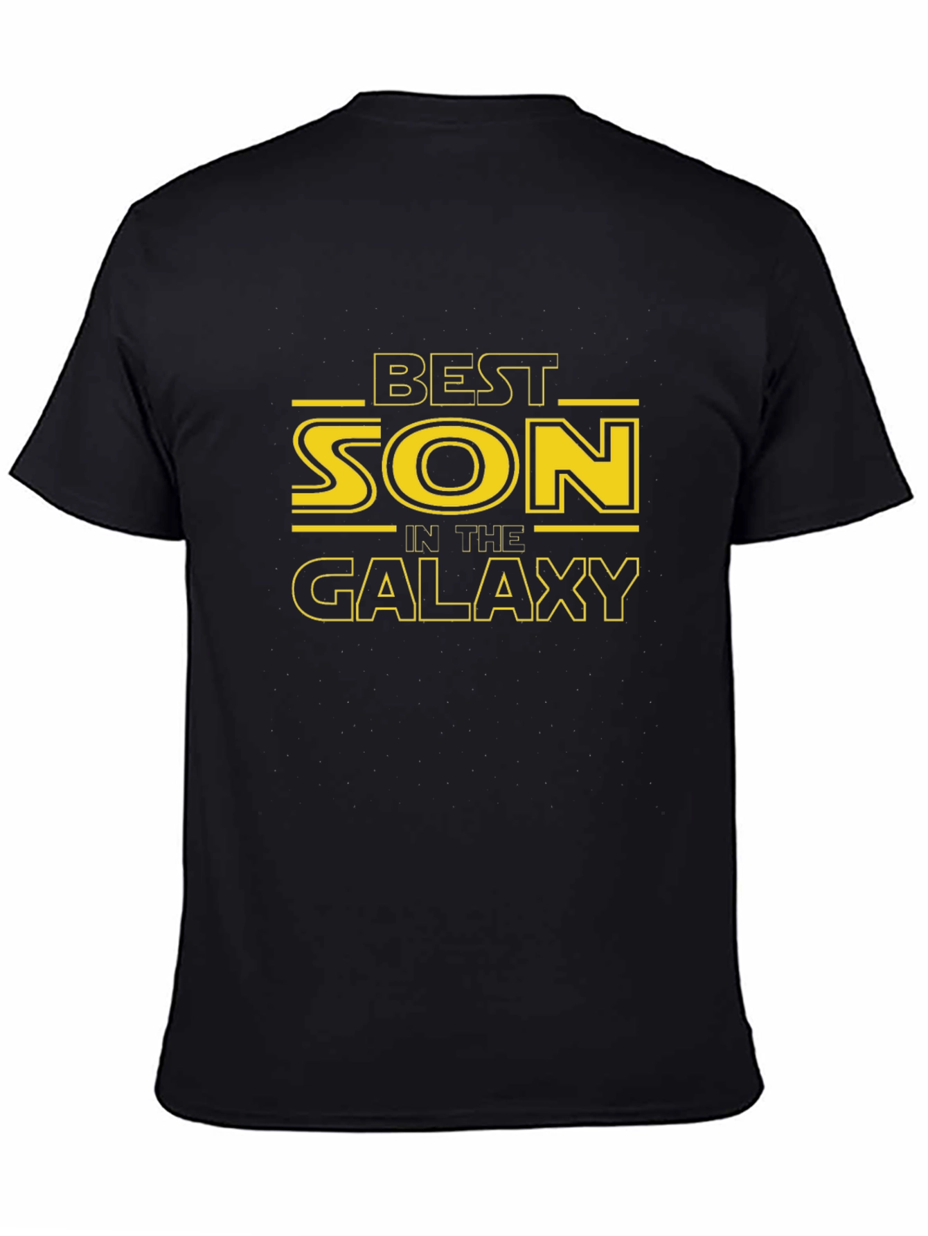 Best Son in the Galaxy Black Graphic T-Shirt