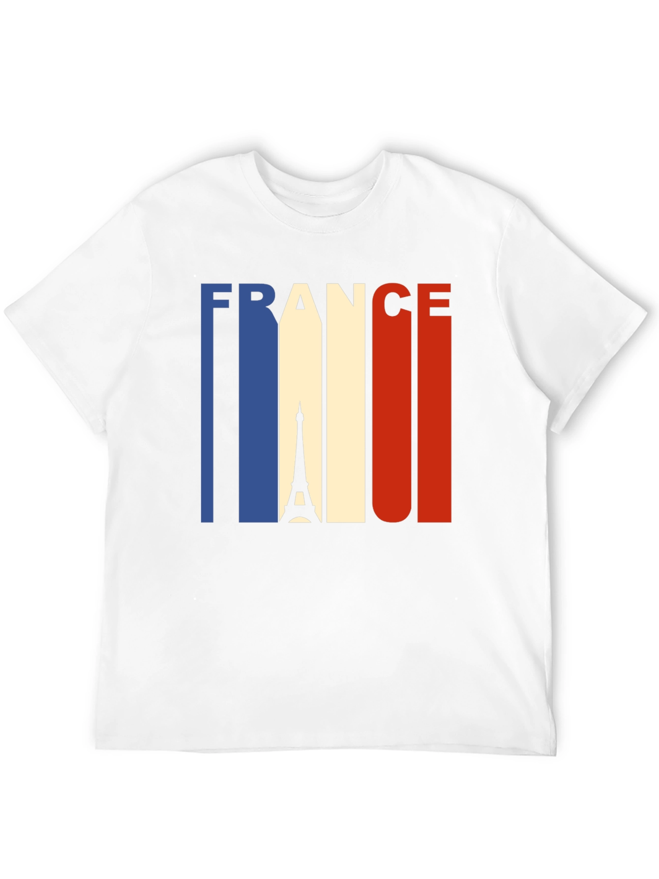 France Eiffel Tower Graphic Tee - Black