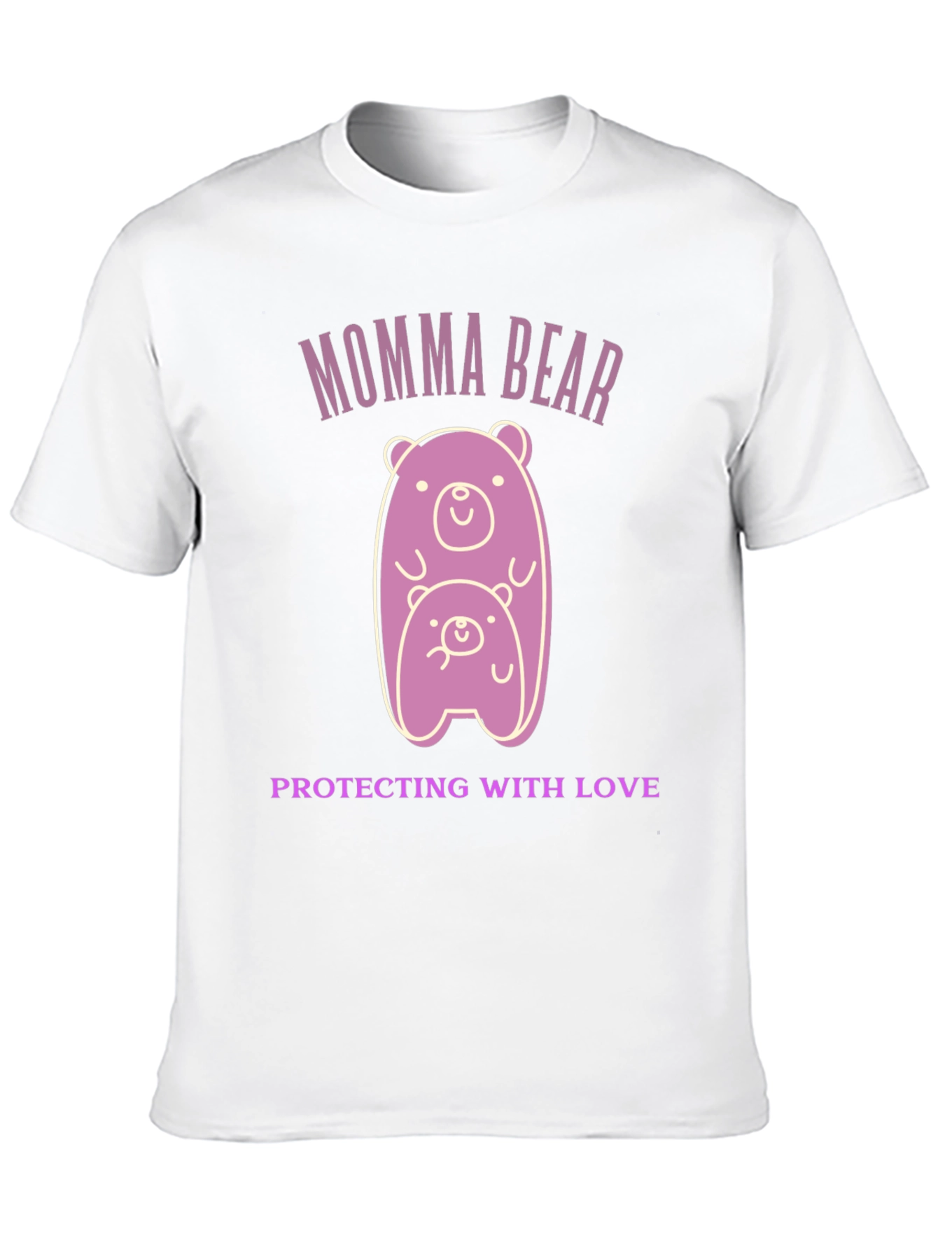 Momma Bear Protecting With Love Graphic T-Shirt