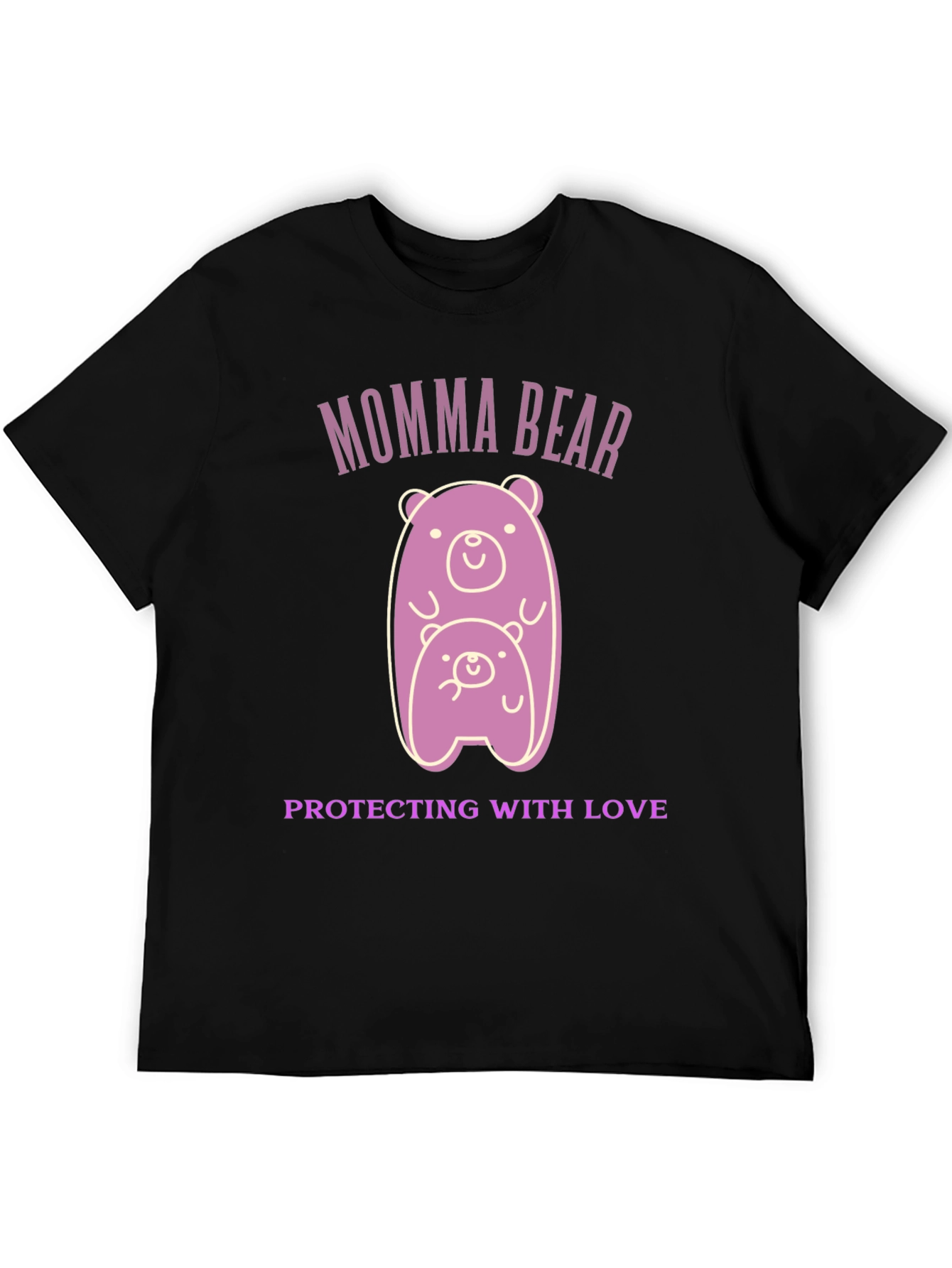 Momma Bear Protecting With Love Graphic T-Shirt