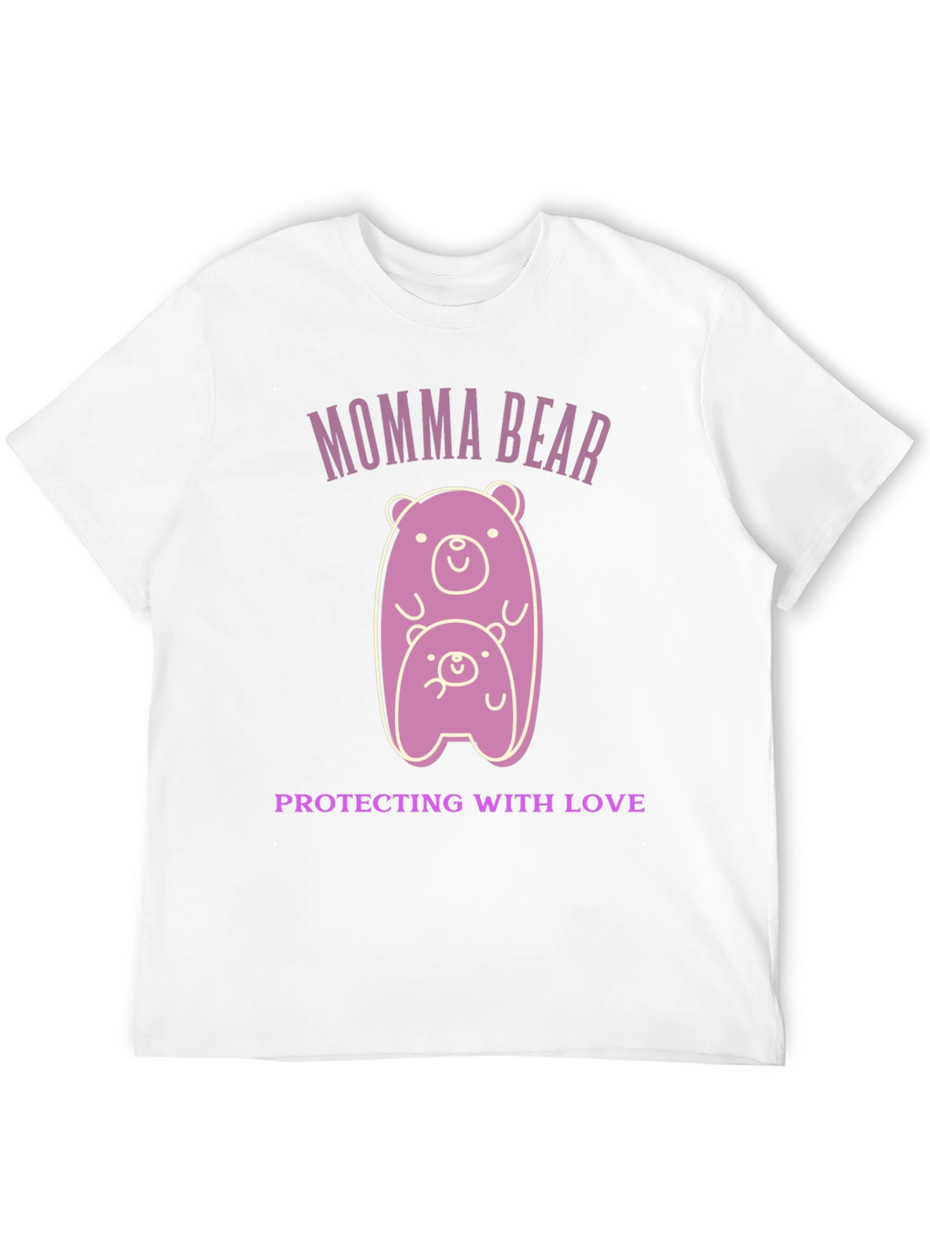 Momma Bear Protecting With Love Graphic T-Shirt