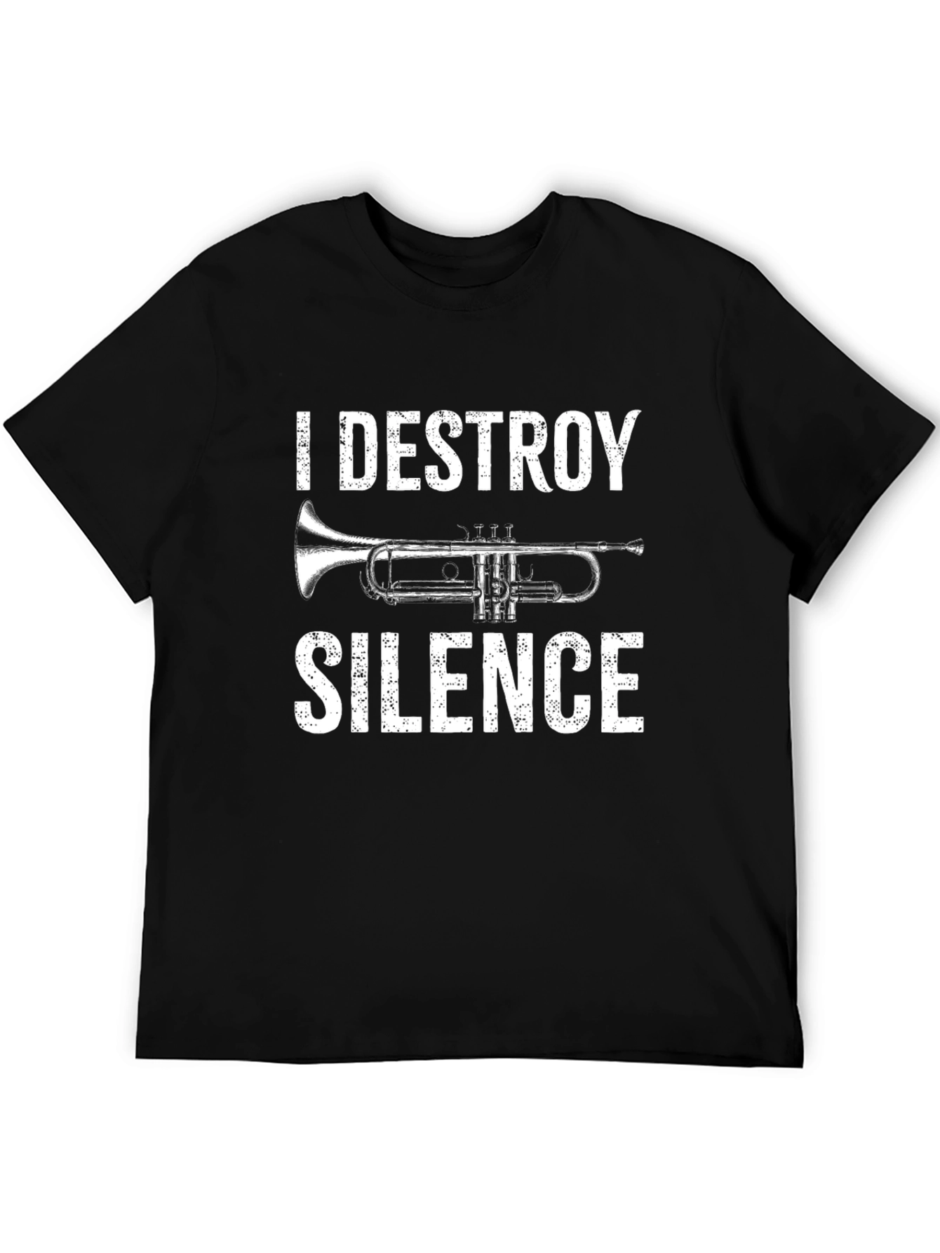I Destroy Silence Trumpet Graphic T-Shirt